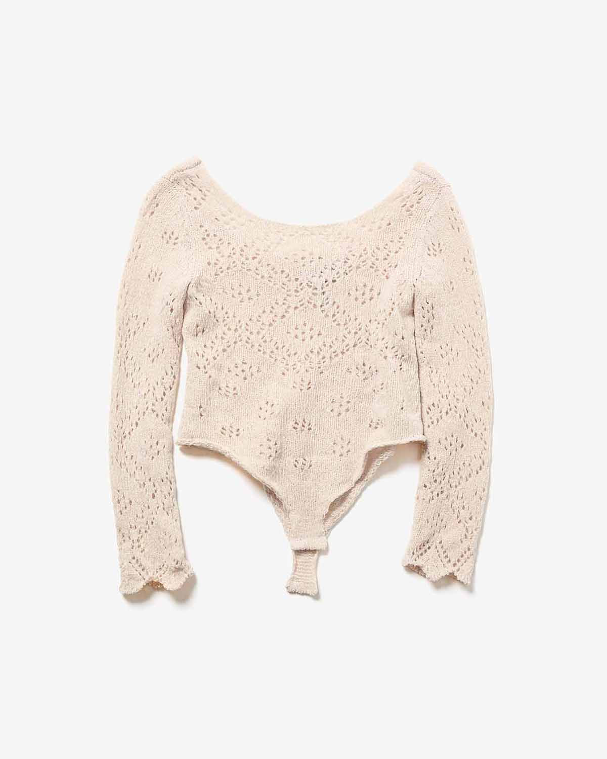 SILK VELVET LACE BODYSUIT