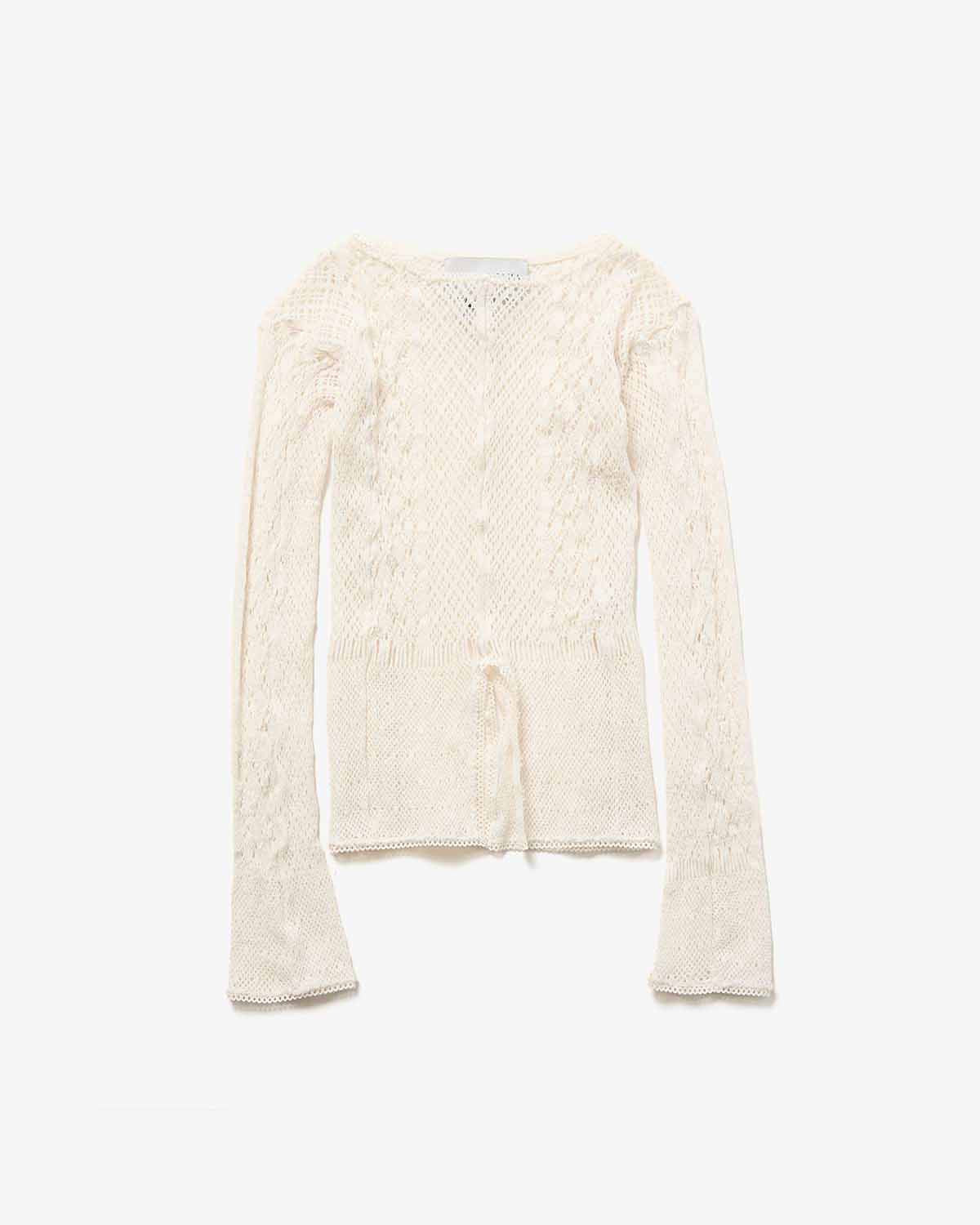 STRETCH LACE LONG SLEEVE TEE