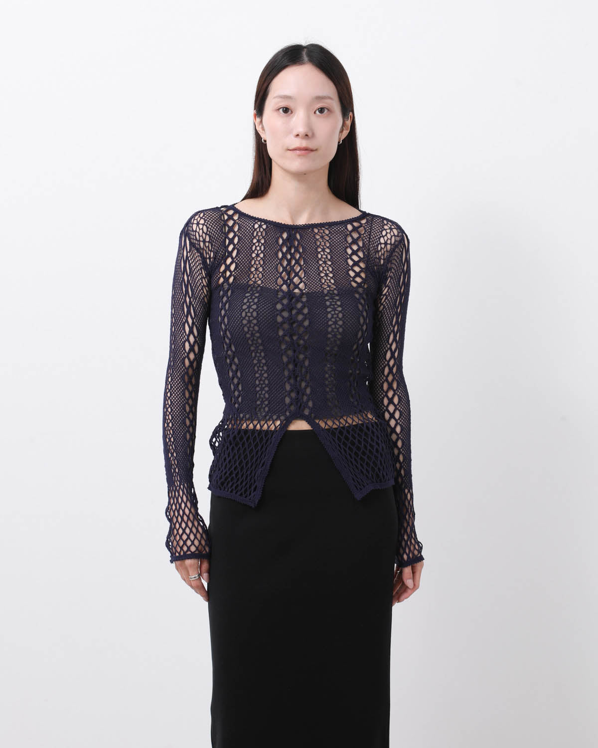 EUCHRONIA ユークロニア lace long sleeve tee新品 EDIT.FOR LULU｜【EUCHRONIA/ユークロニア】Stretch lace long sleeve