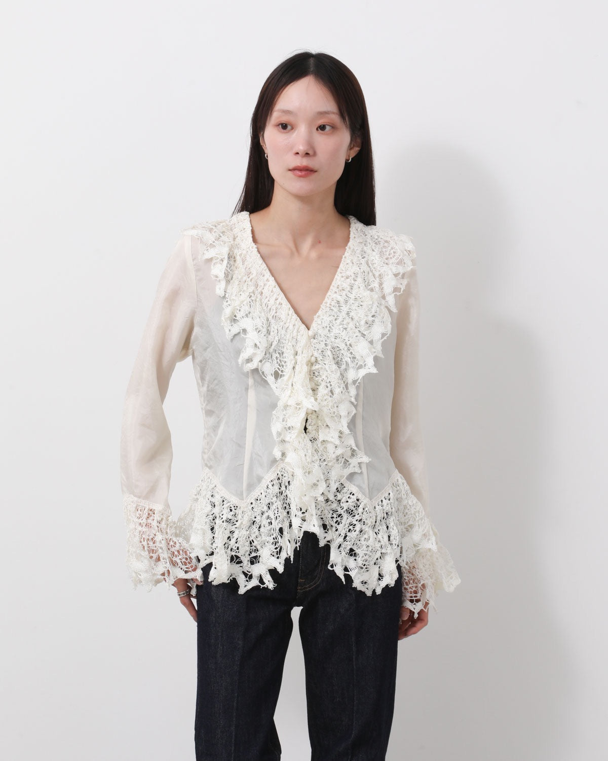 ORIGINAL TORSION LACE BLOUSE
