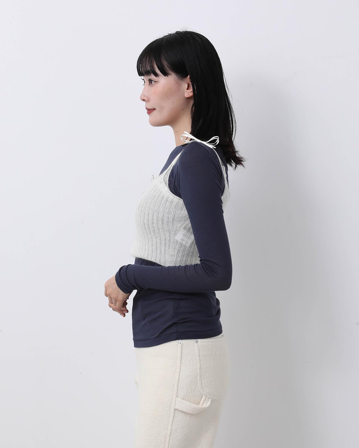 WHOLEGARMENT SILK MOHAIR CAMISOLE