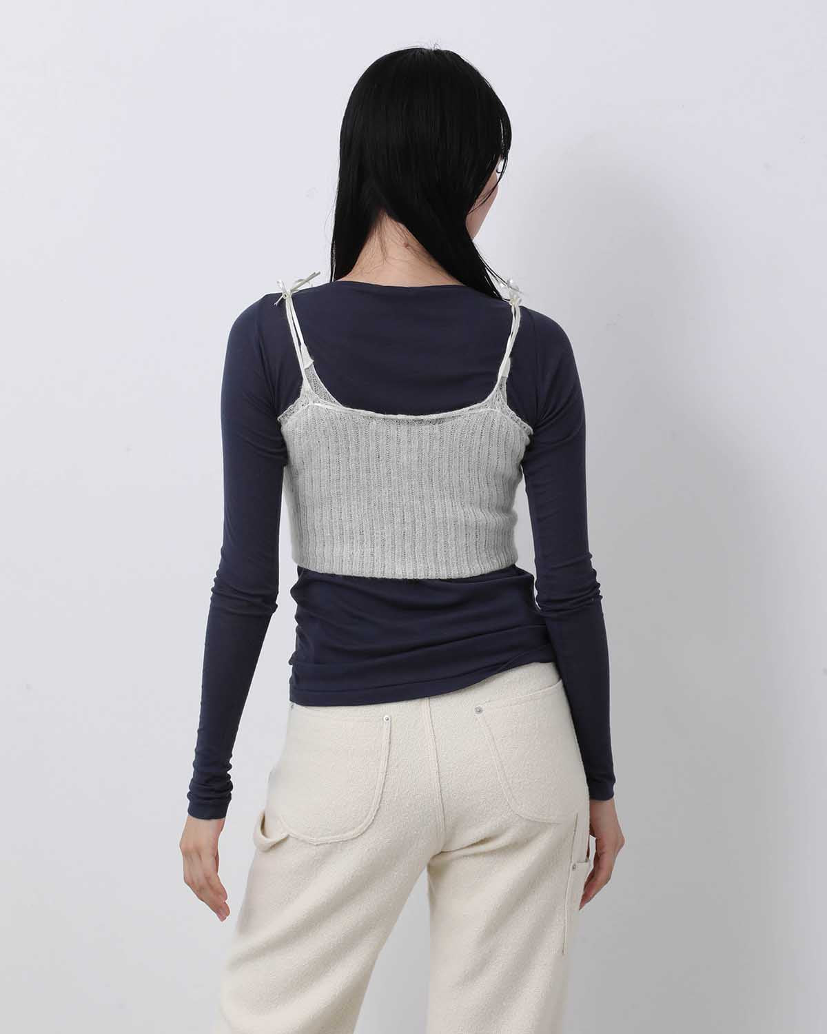 WHOLEGARMENT SILK MOHAIR CAMISOLE