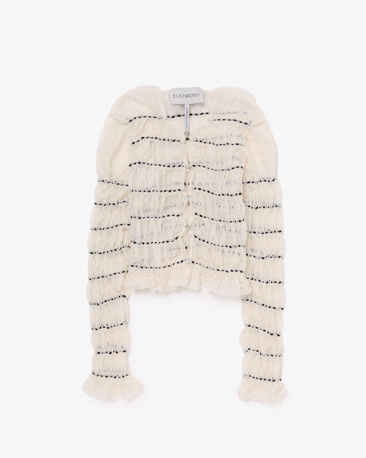 SHIRRING LACE CARDIGAN