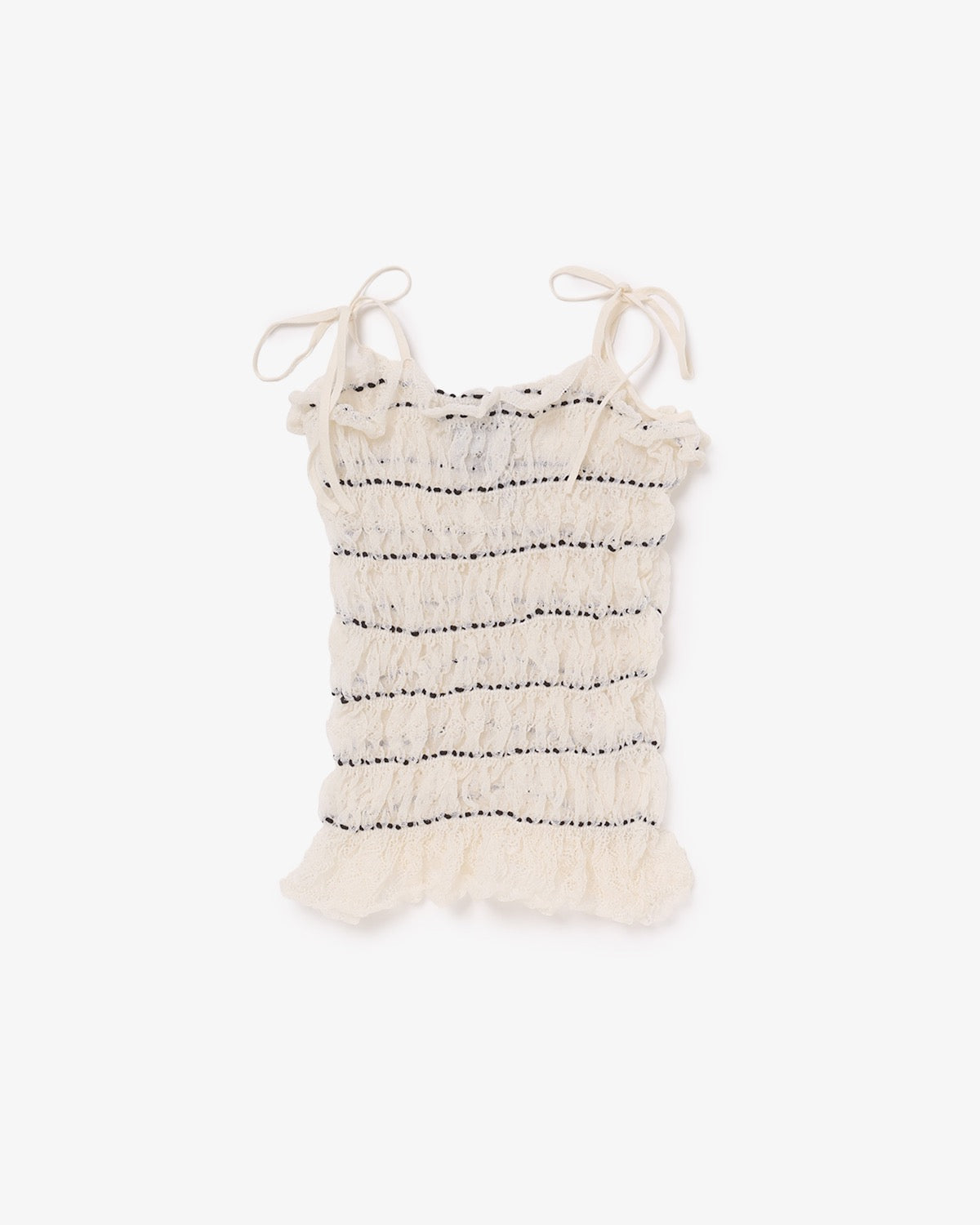 SHIRRING LACE CAMISOLE