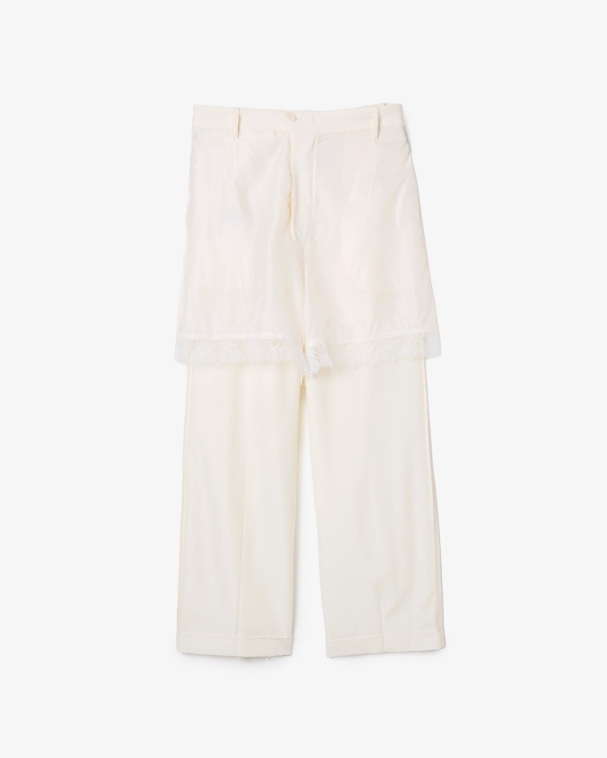 REVERSIBLE LACE TROUSERS