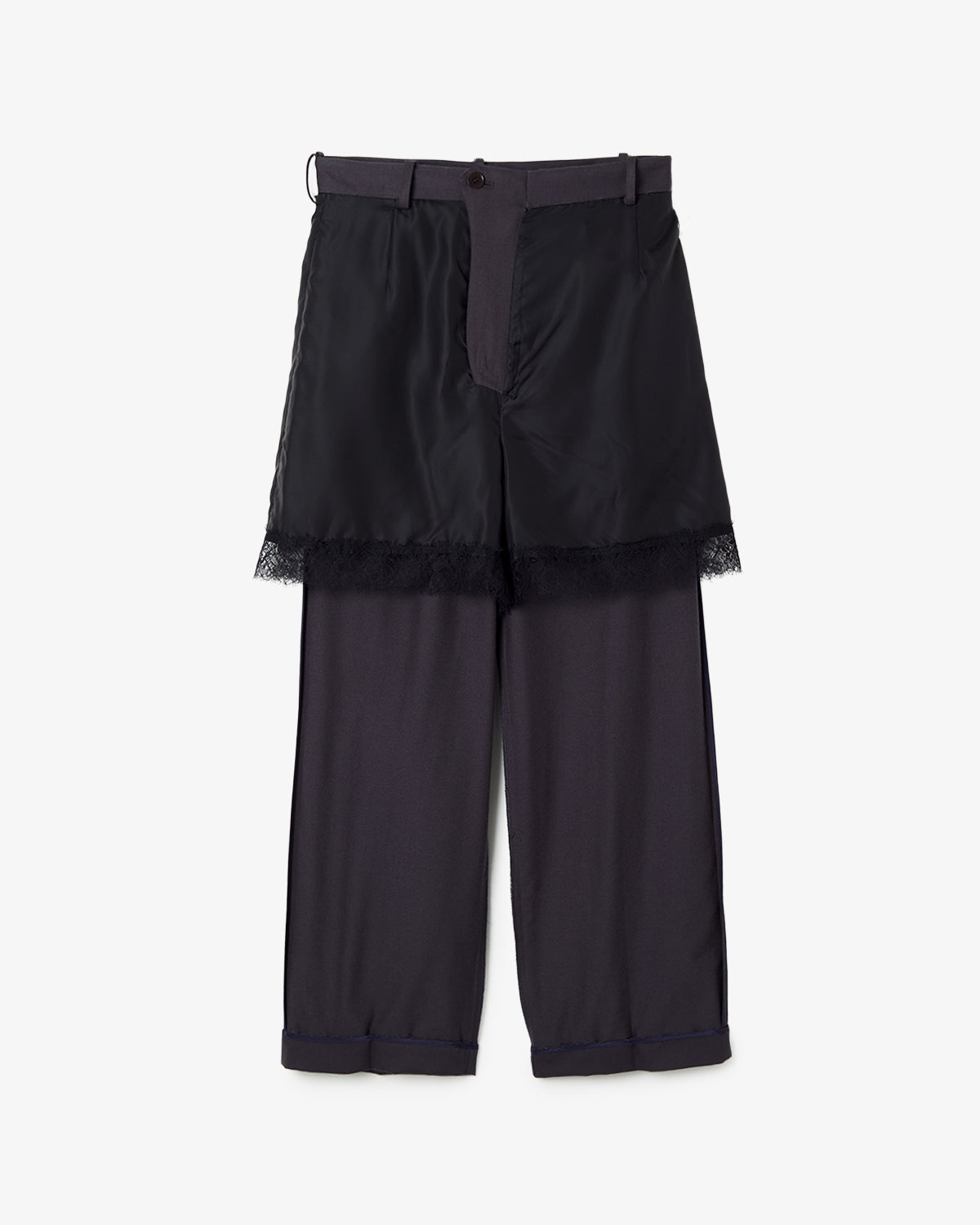 REVERSIBLE LACE TROUSERS