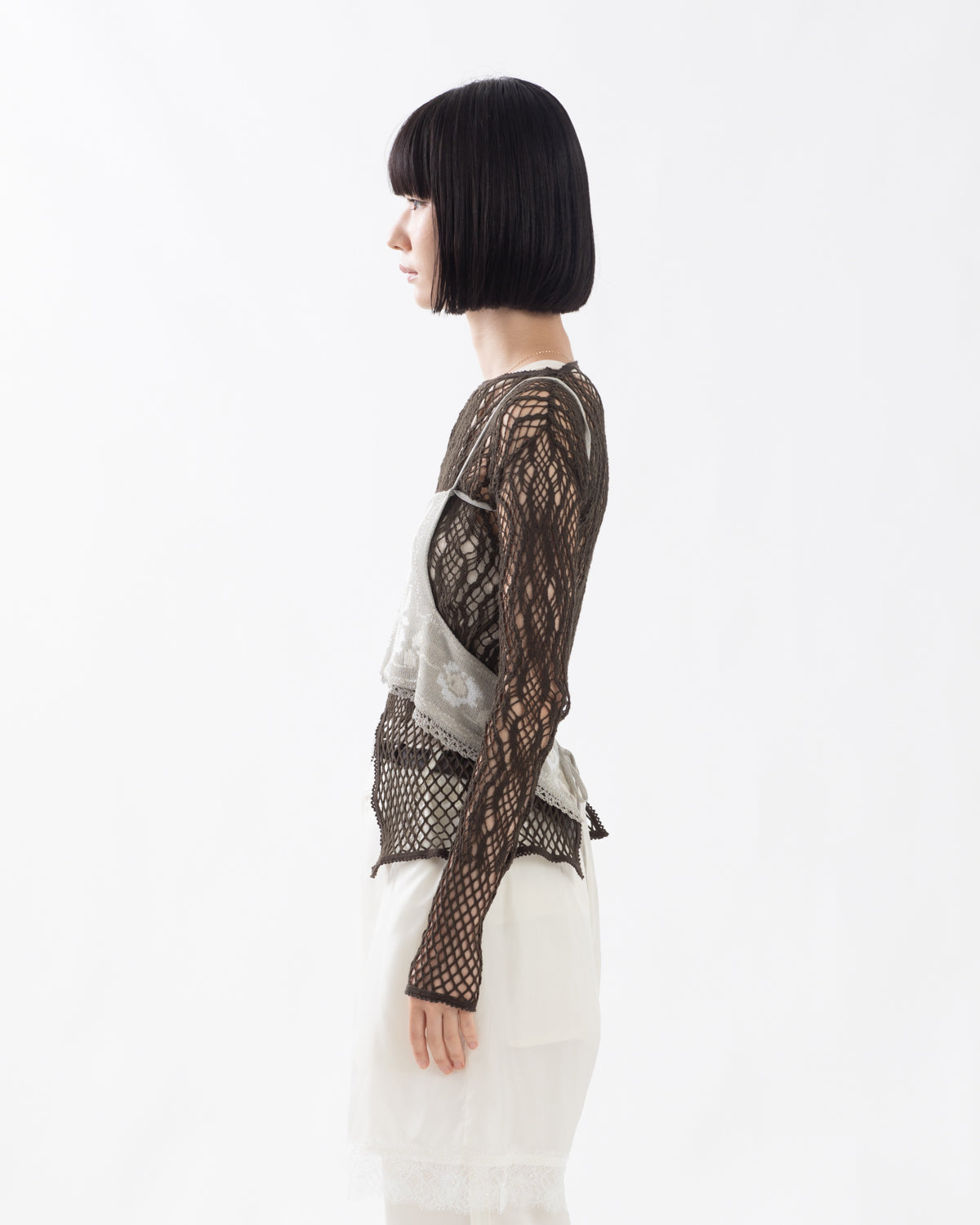 JACQUARD LACE BUSTIER