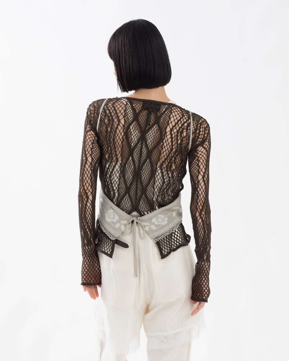 JACQUARD LACE BUSTIER