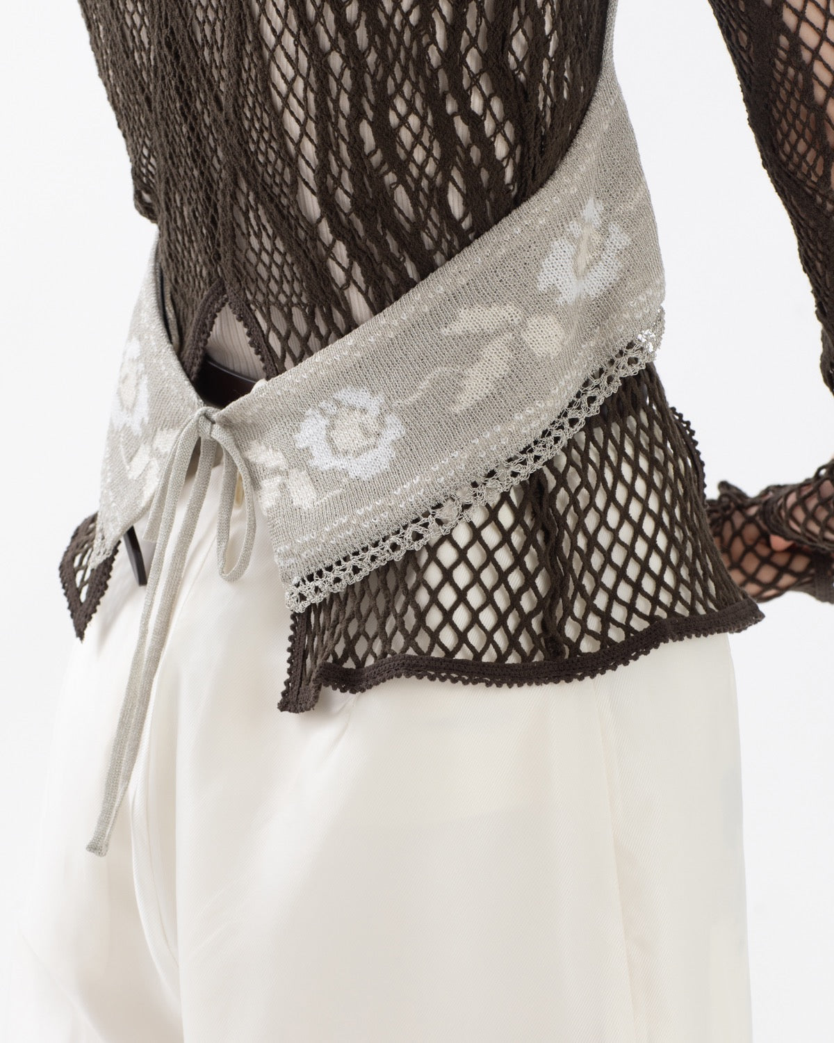 JACQUARD LACE BUSTIER