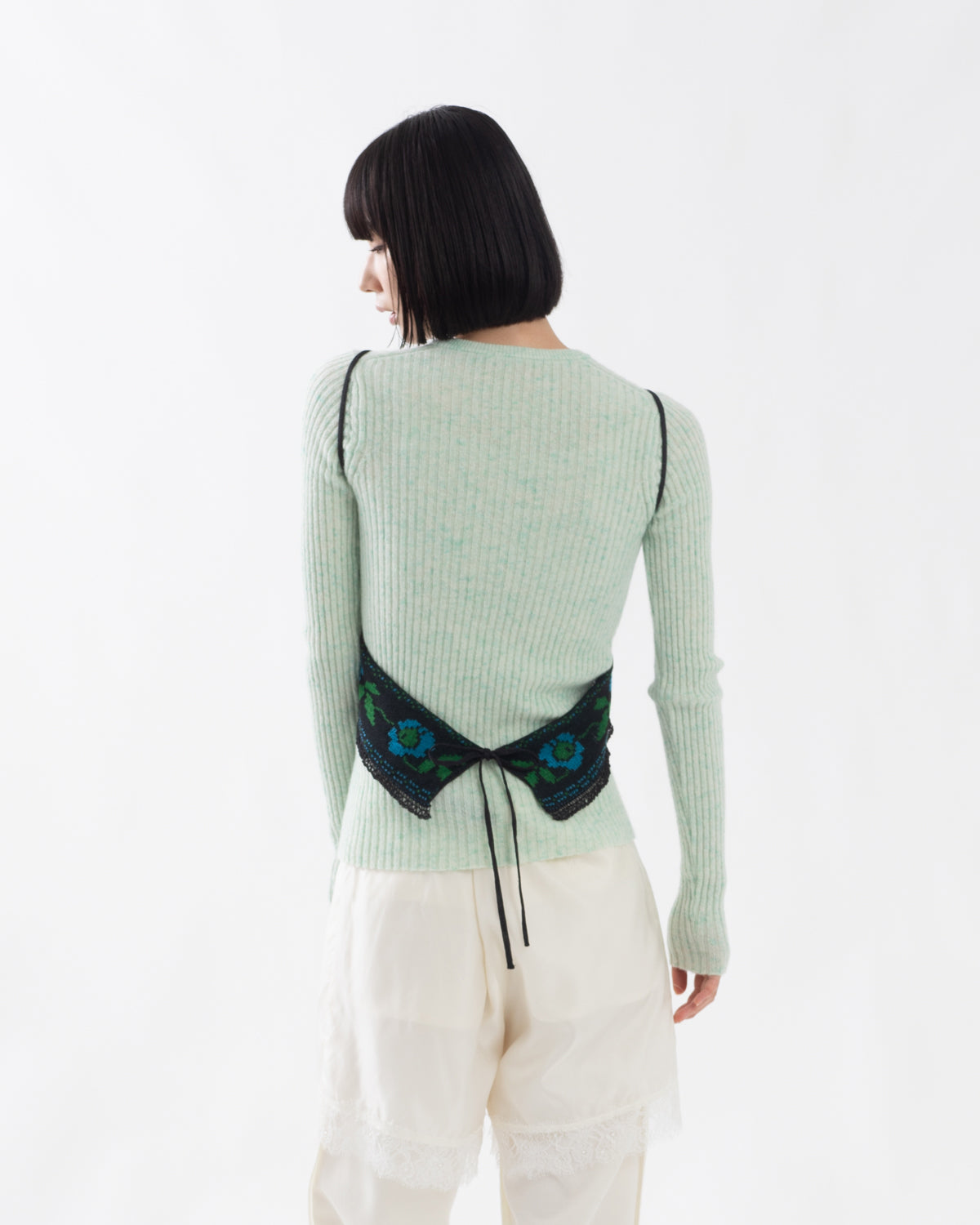 JACQUARD LACE BUSTIER