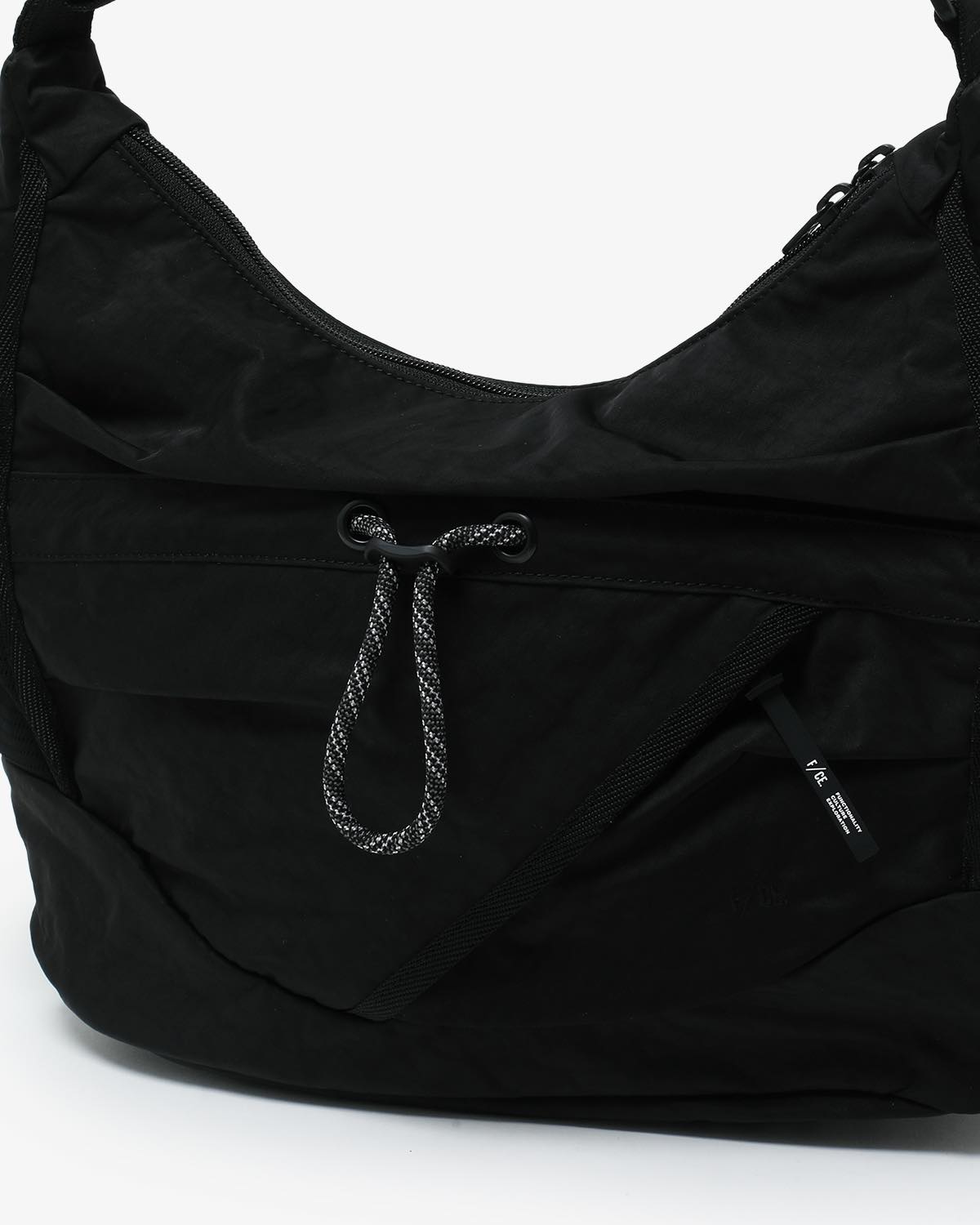 TEXTURED TWILL 2WAY SHOULDER TOTE