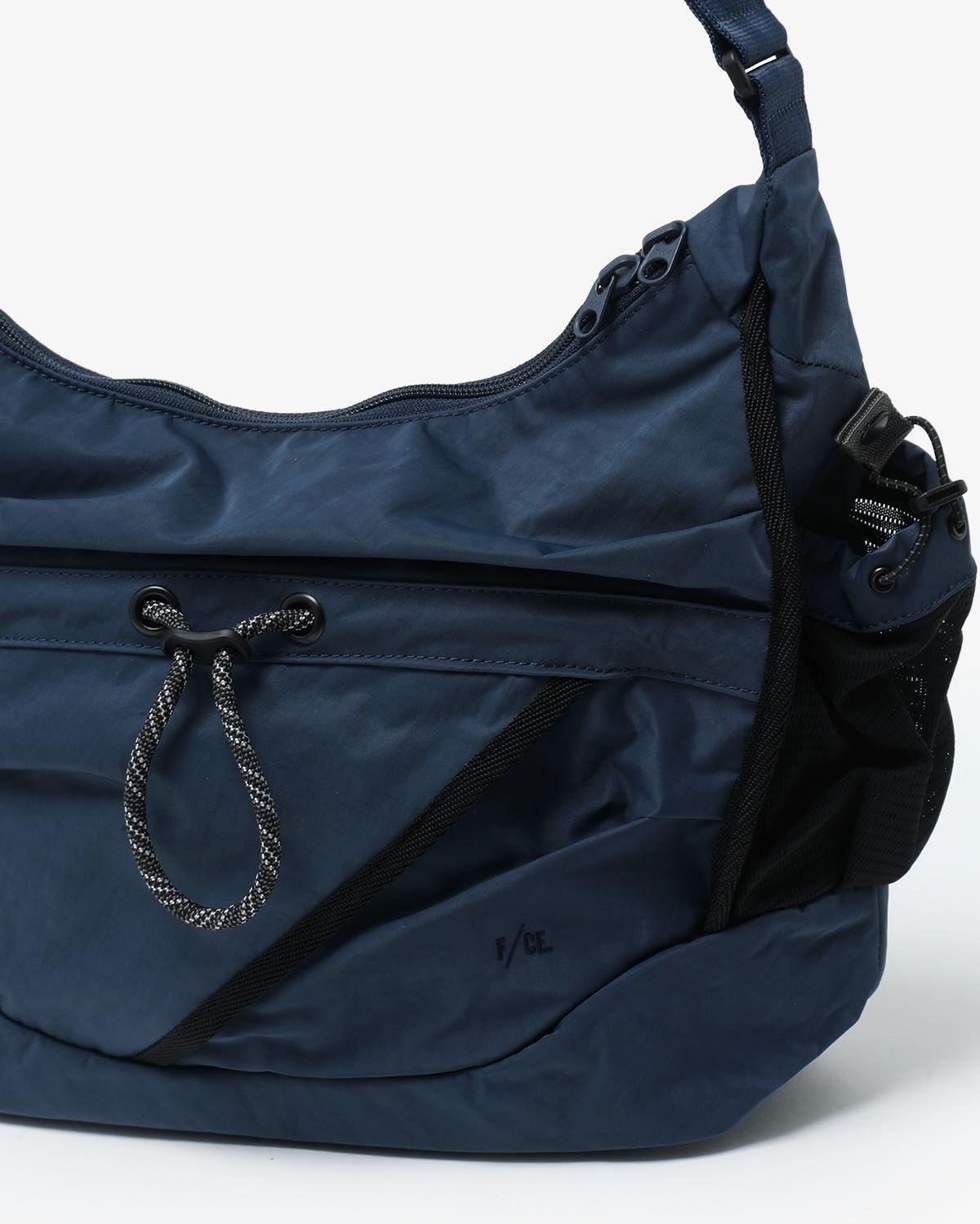 TEXTURED TWILL 2WAY SHOULDER TOTE