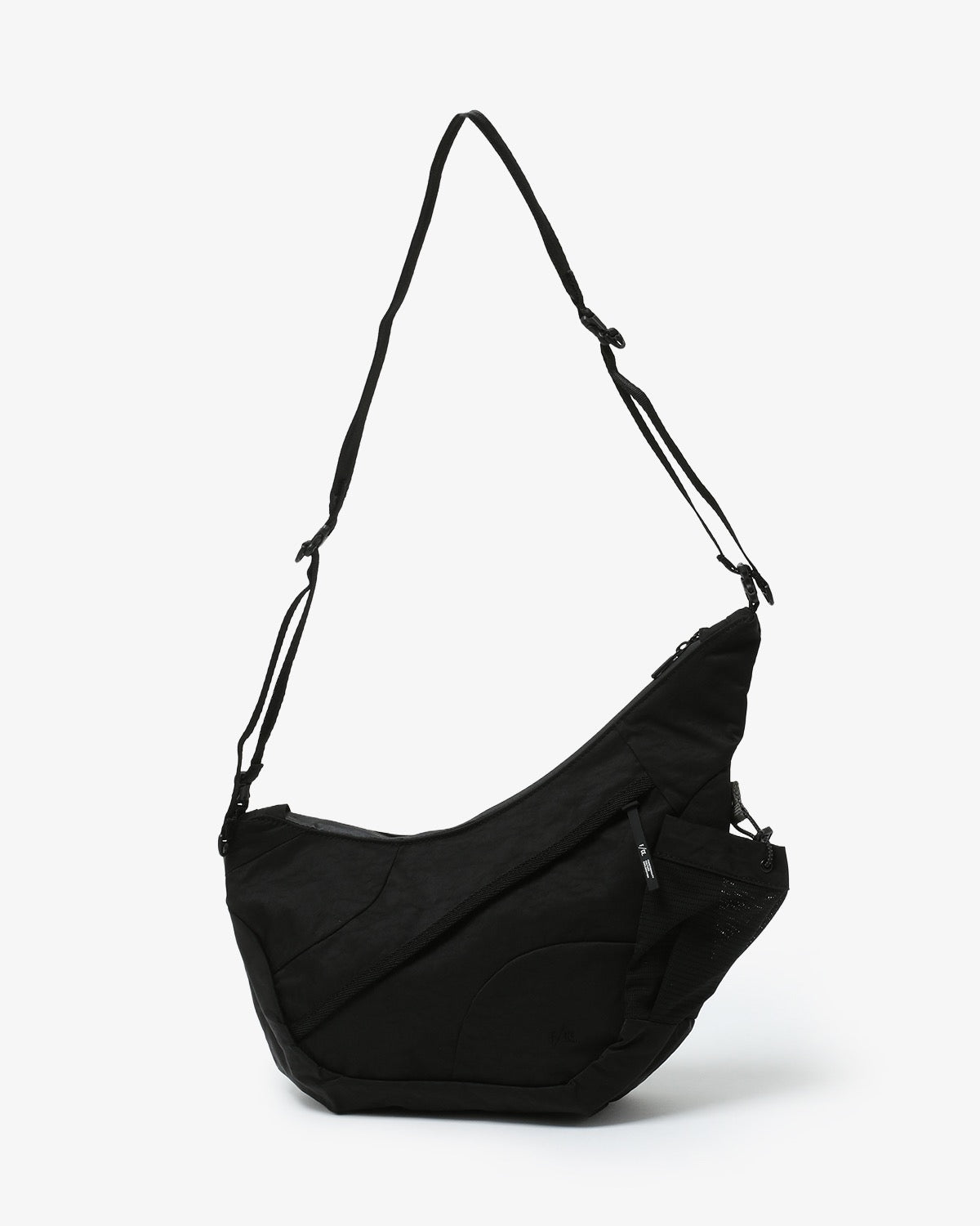 TEXTURED TWILL HORN MINI SHOULDER BAG