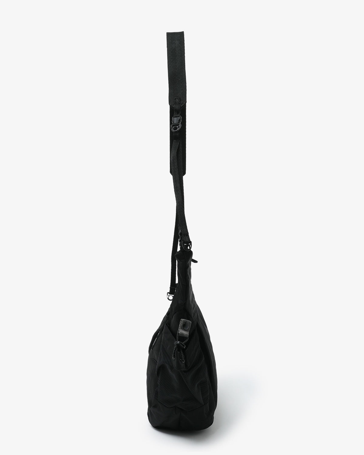 TEXTURED TWILL HORN MINI SHOULDER BAG