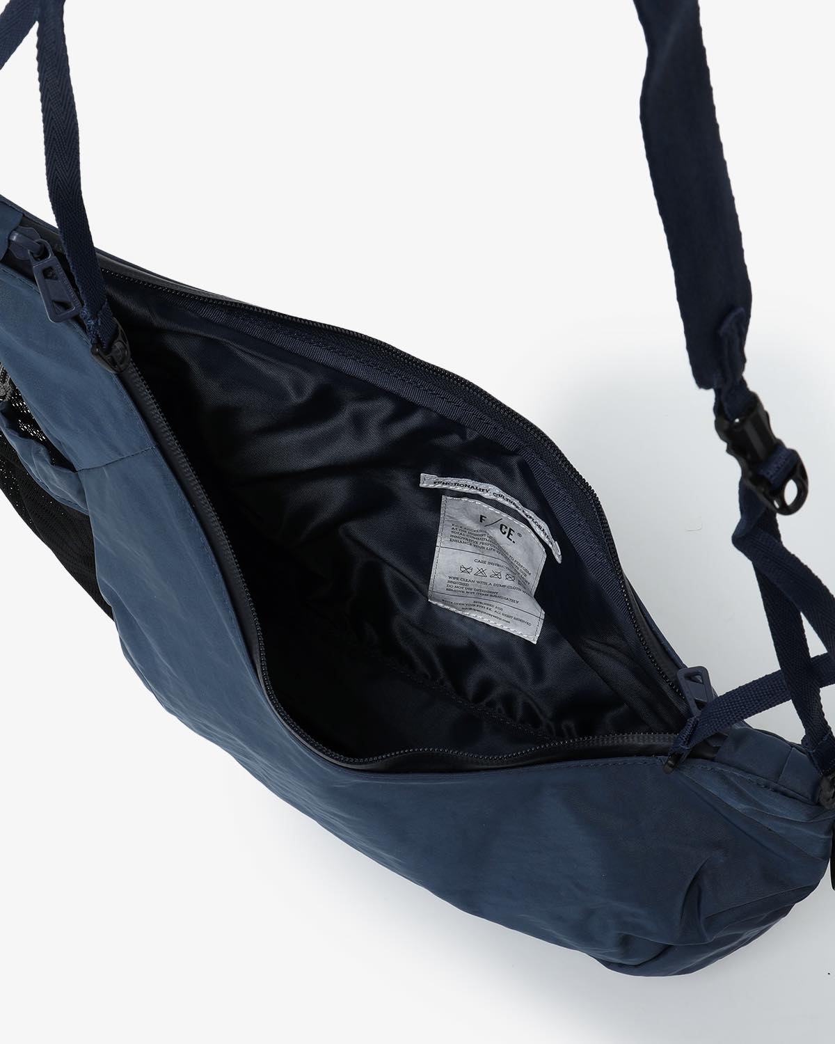 TEXTURED TWILL HORN MINI SHOULDER BAG