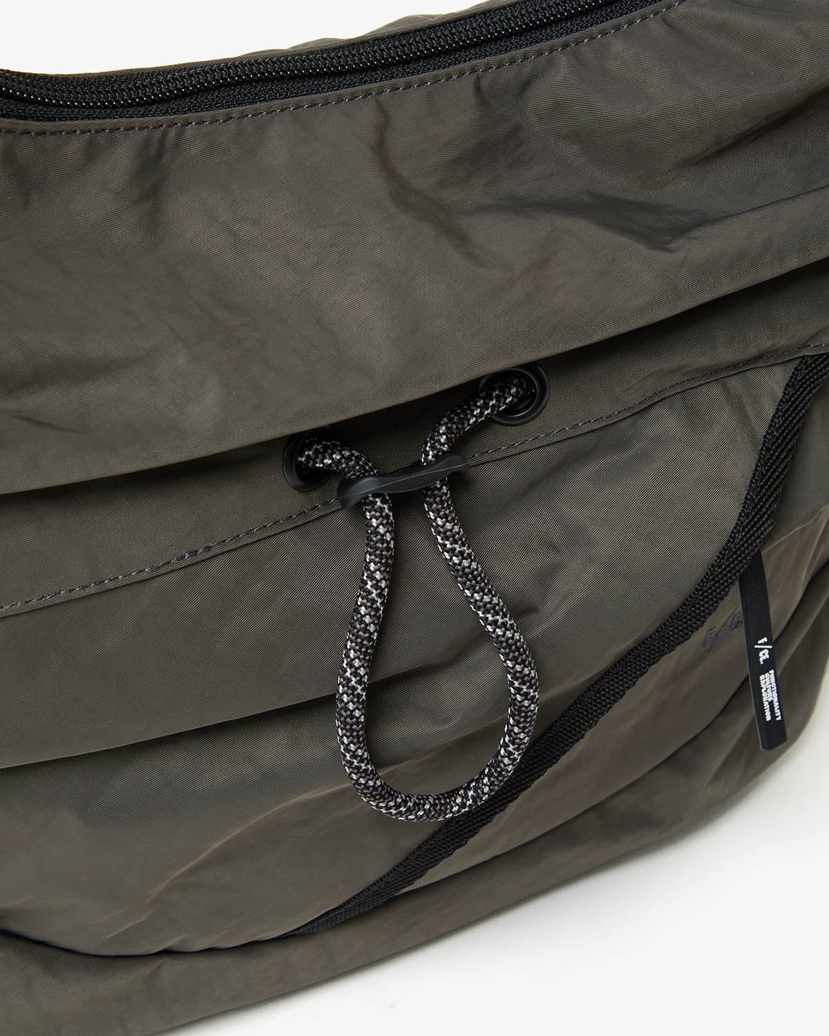 TEXTURED TWILL 2WAY SHOULDER TOTE