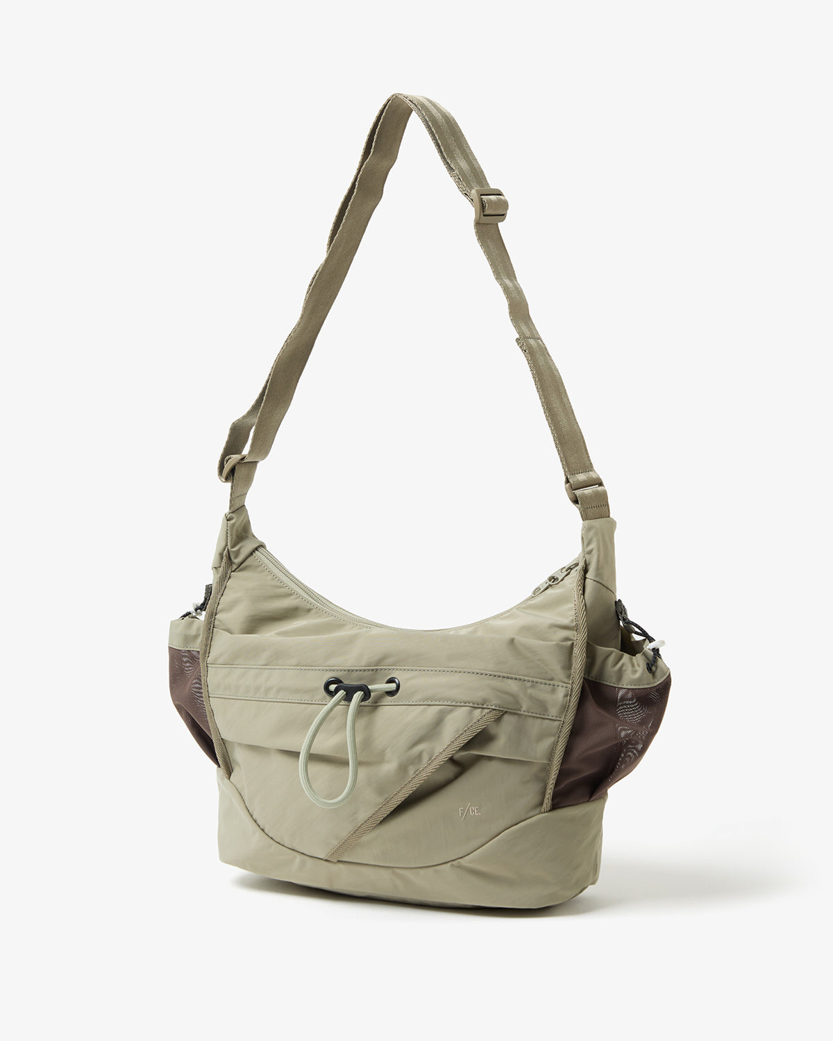 TEXTURED TWILL 2WAY SHOULDER TOTE