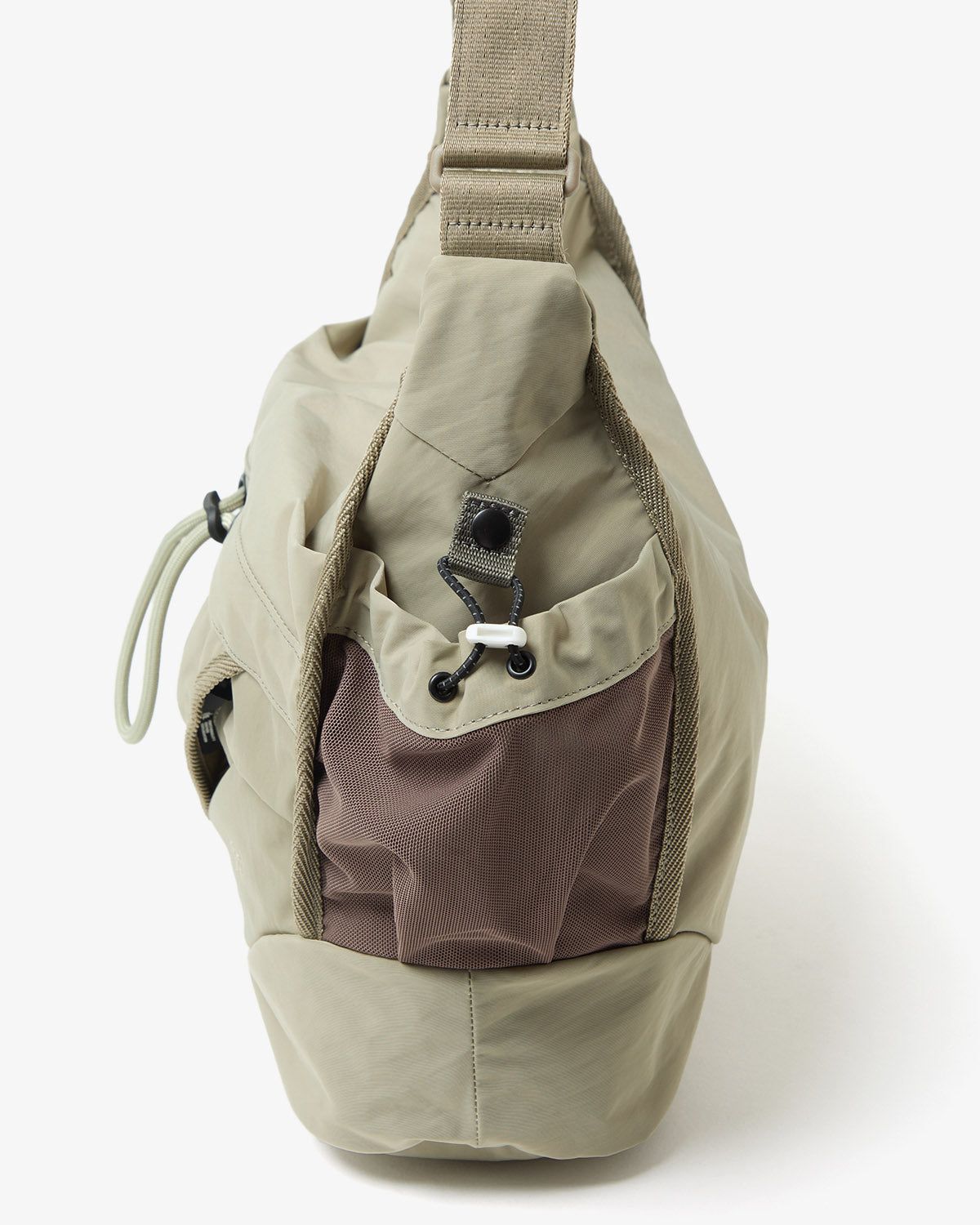 TEXTURED TWILL 2WAY SHOULDER TOTE