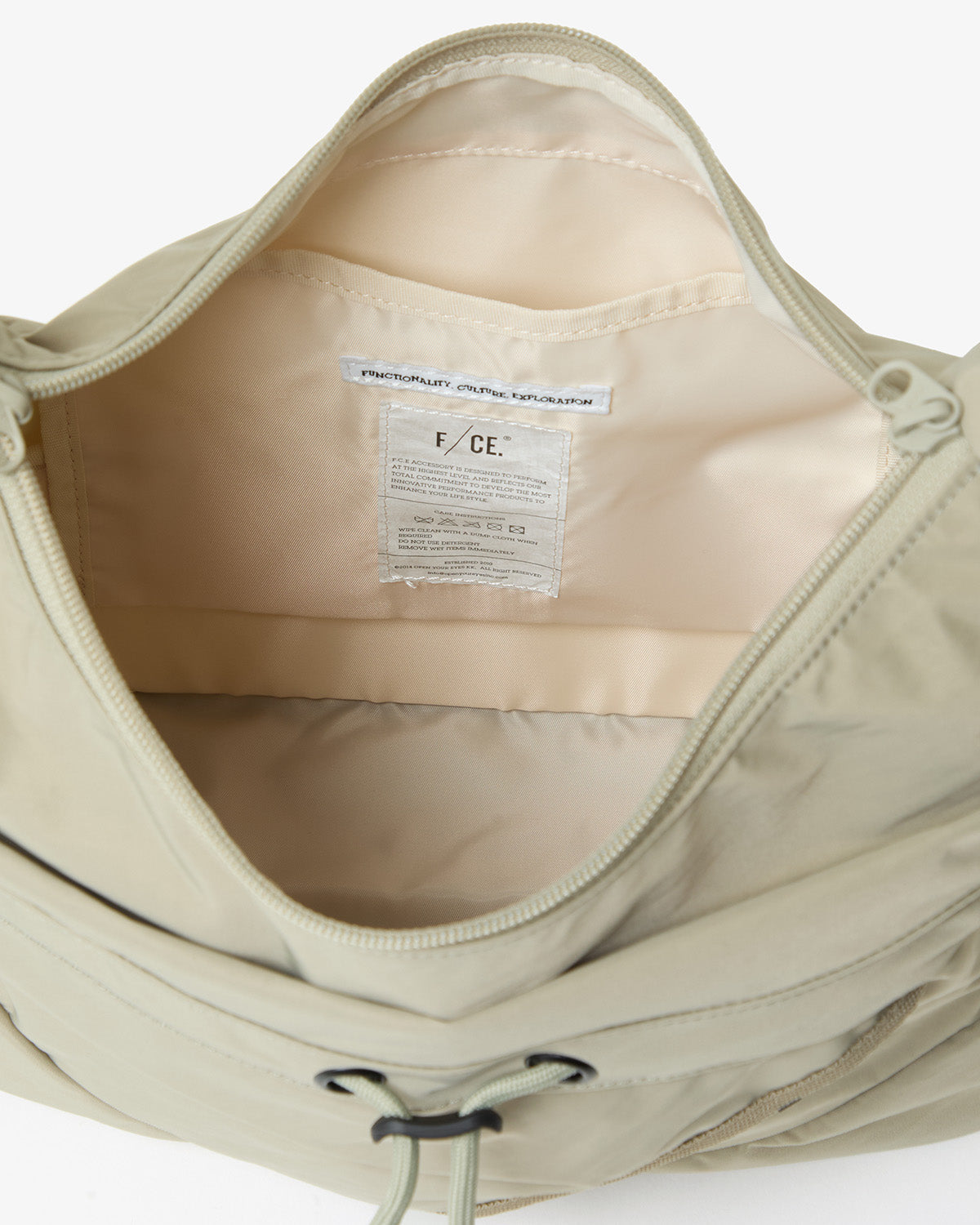TEXTURED TWILL 2WAY SHOULDER TOTE
