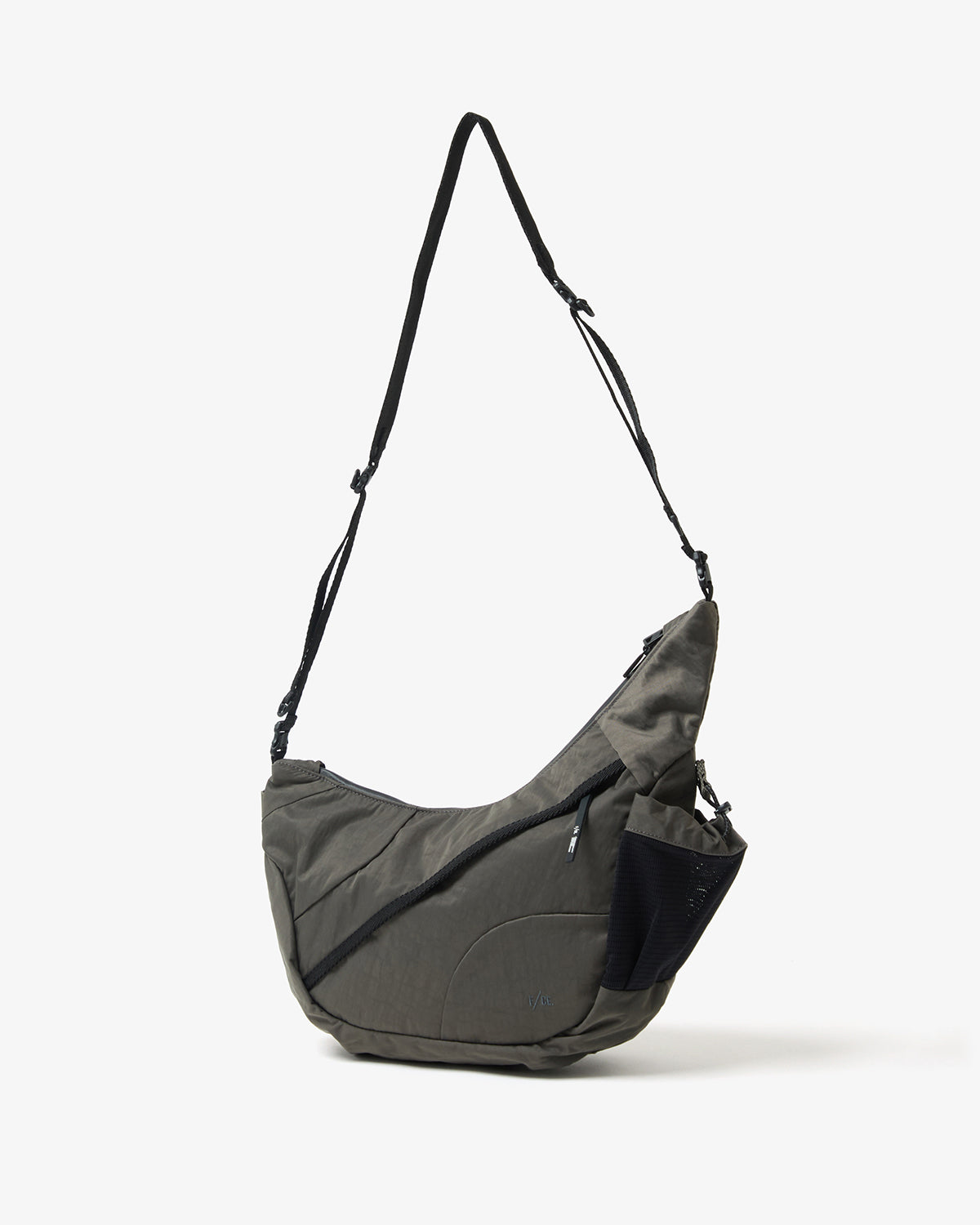 TEXTURED TWILL HORN MINI SHOULDER BAG