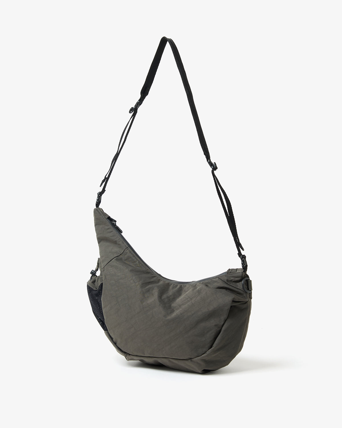 TEXTURED TWILL HORN MINI SHOULDER BAG