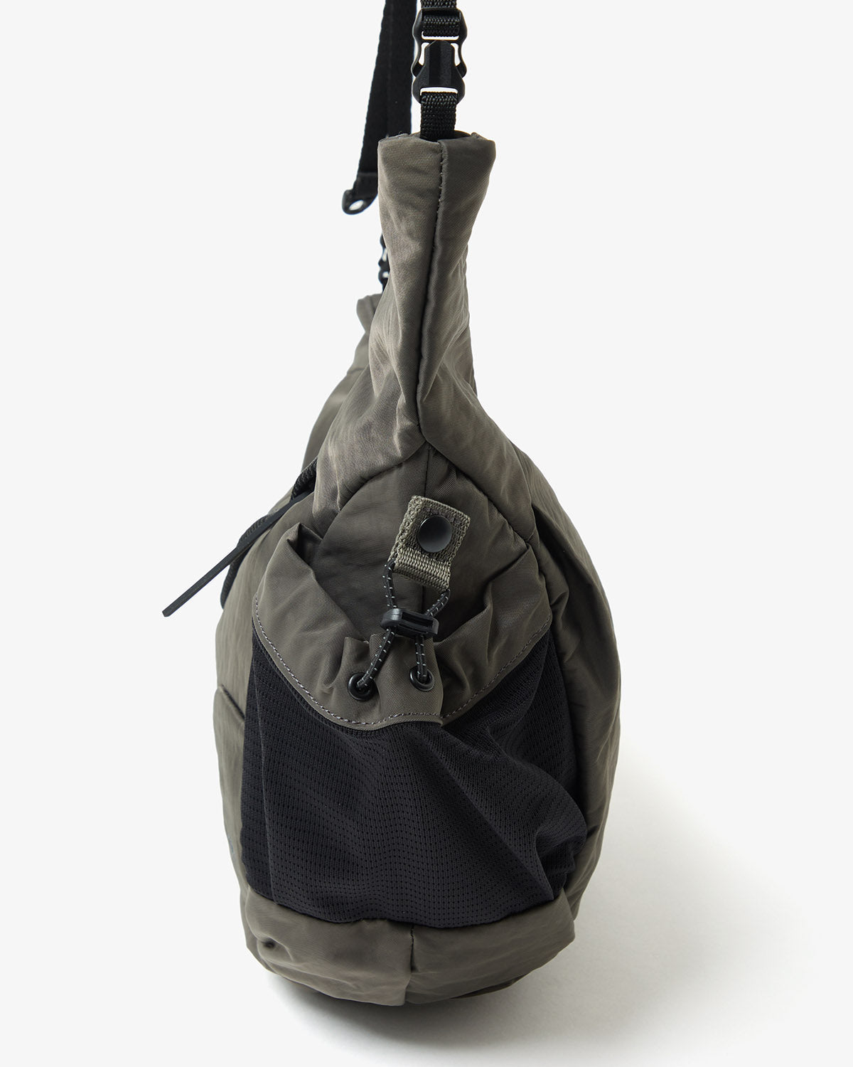 TEXTURED TWILL HORN MINI SHOULDER BAG