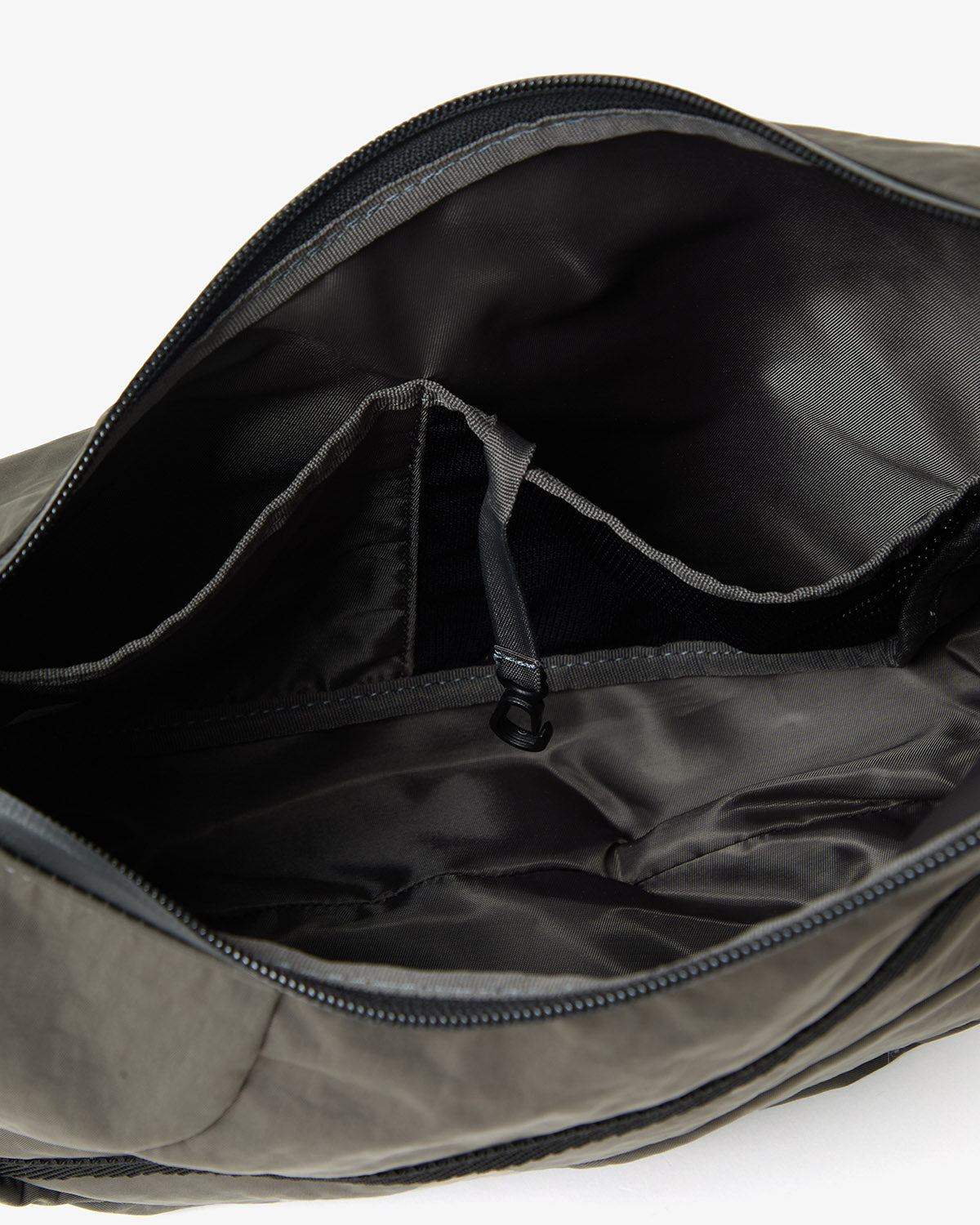 TEXTURED TWILL HORN MINI SHOULDER BAG