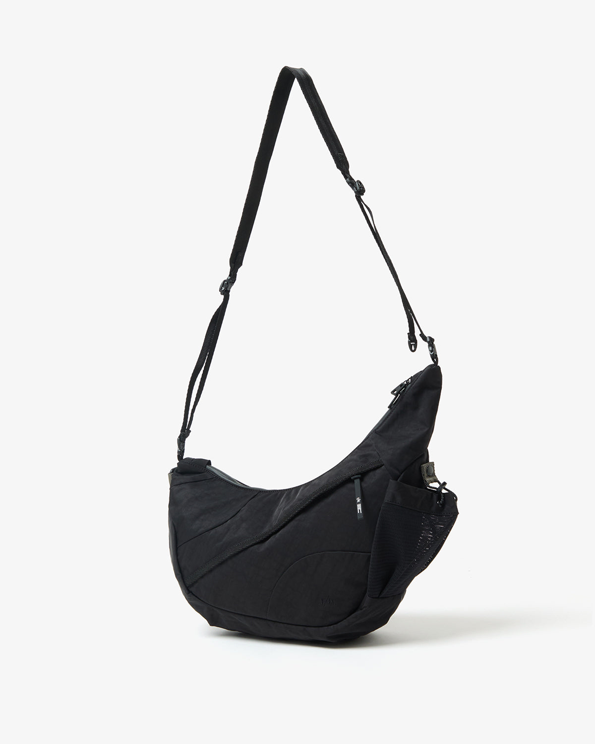 TEXTURED TWILL HORN MINI SHOULDER BAG