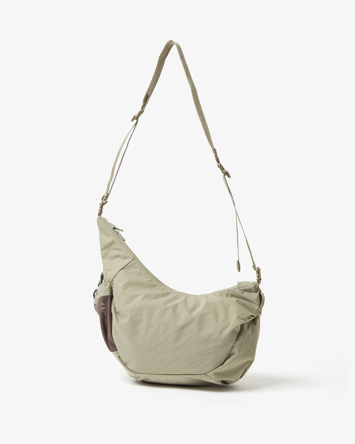 TEXTURED TWILL HORN MINI SHOULDER BAG