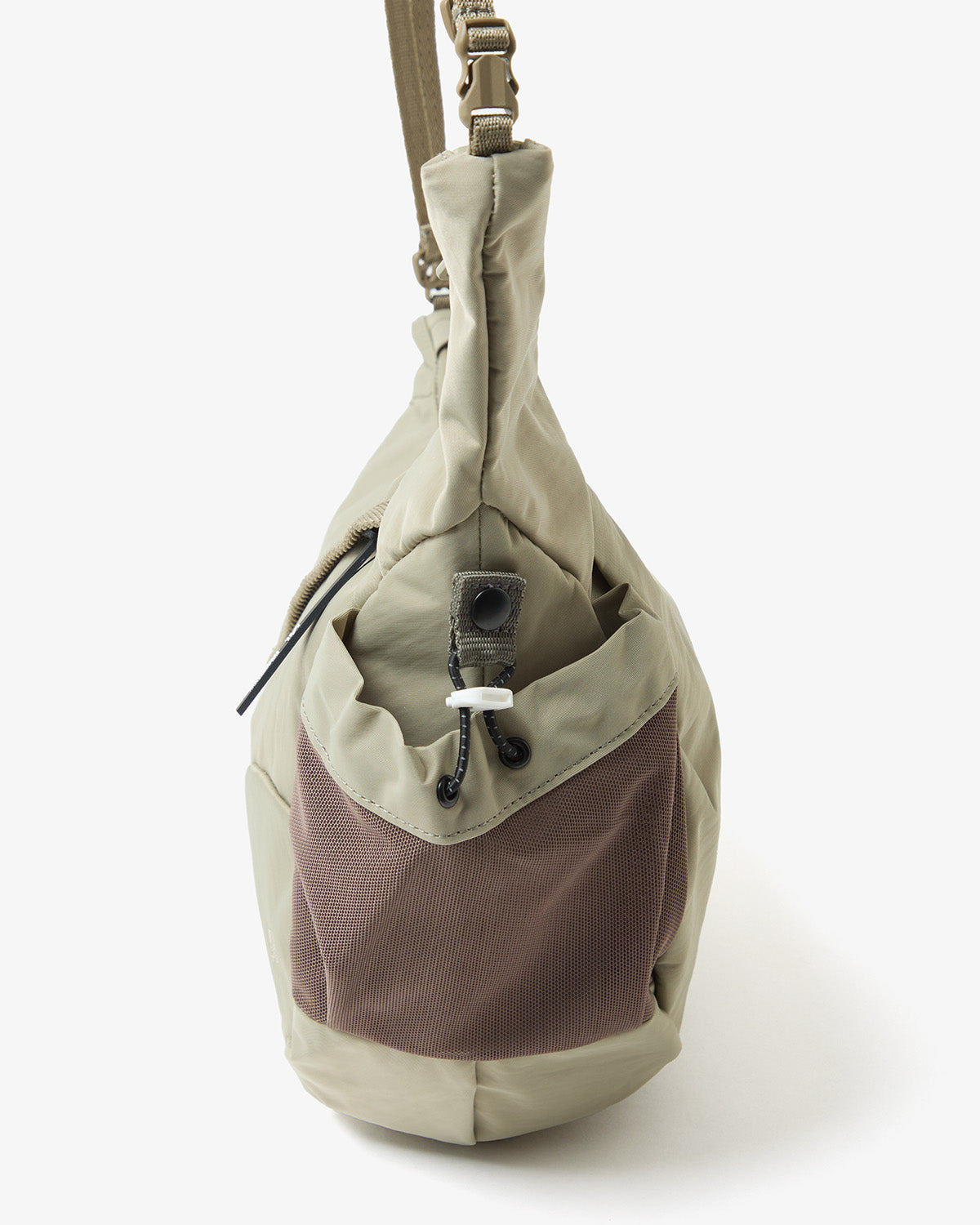TEXTURED TWILL HORN MINI SHOULDER BAG
