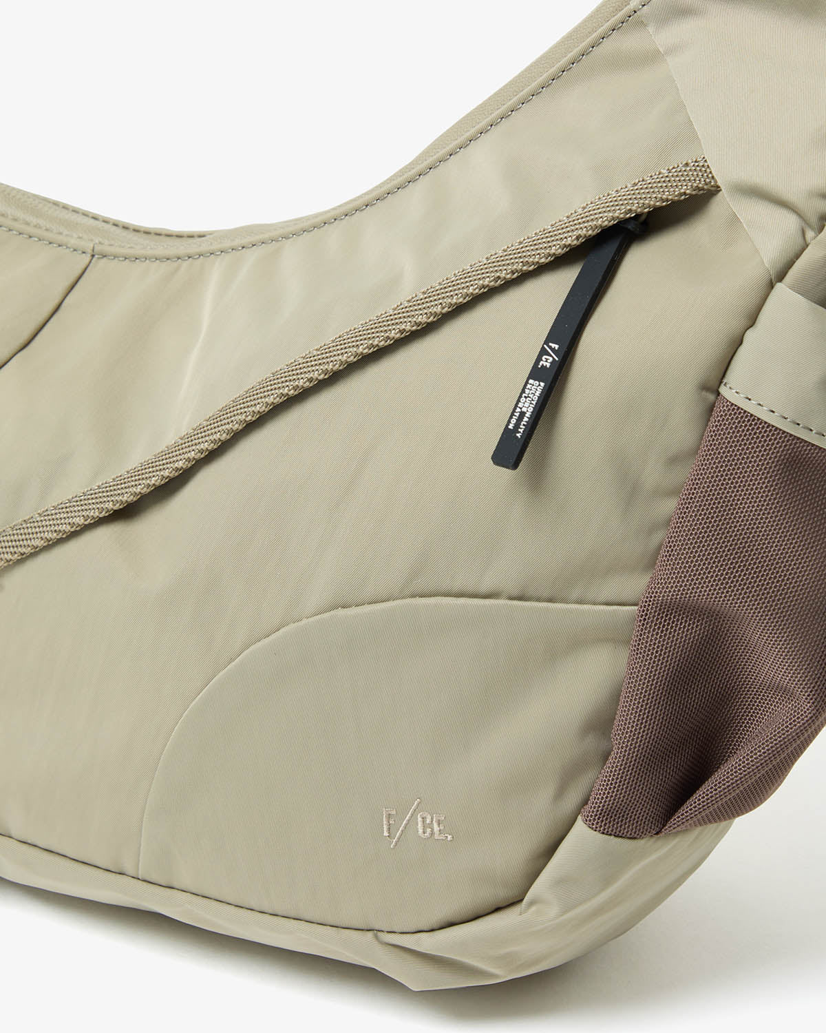 TEXTURED TWILL HORN MINI SHOULDER BAG