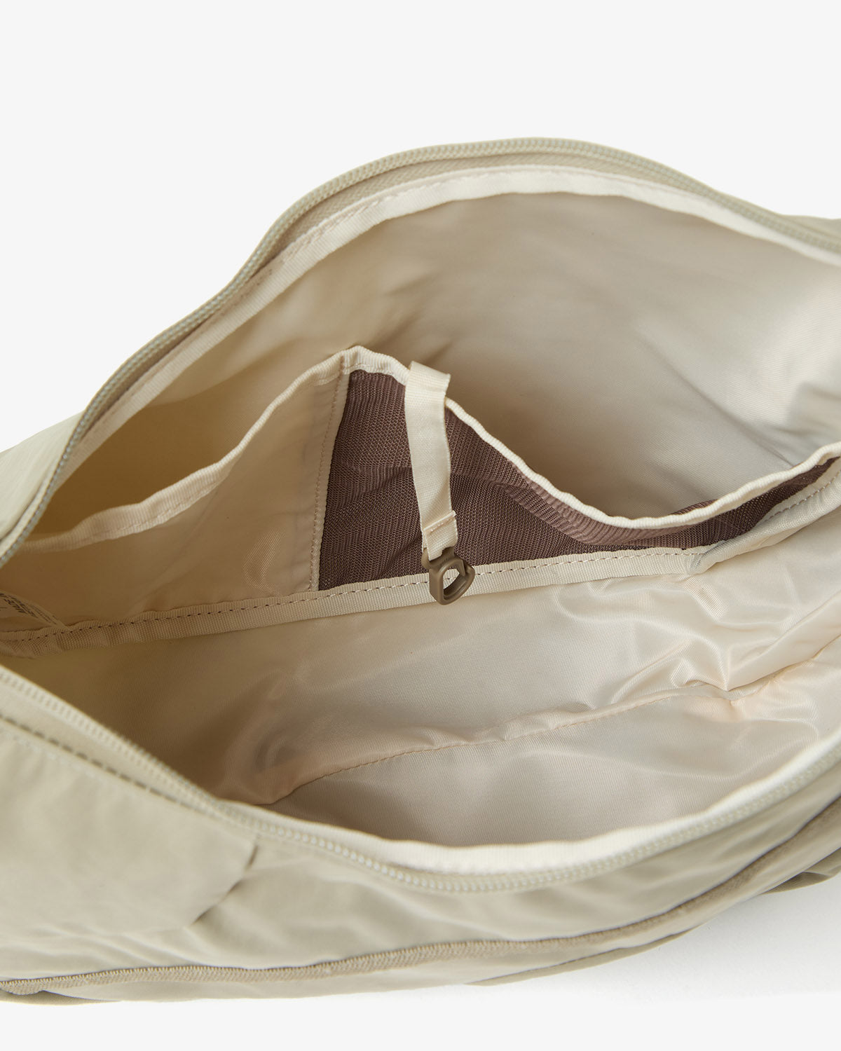 TEXTURED TWILL HORN MINI SHOULDER BAG