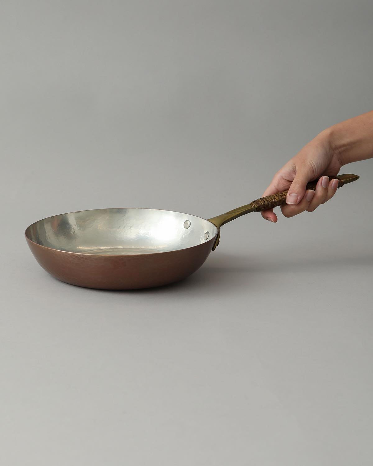 COPPER FRYING PAN 22cm RAW FINISH