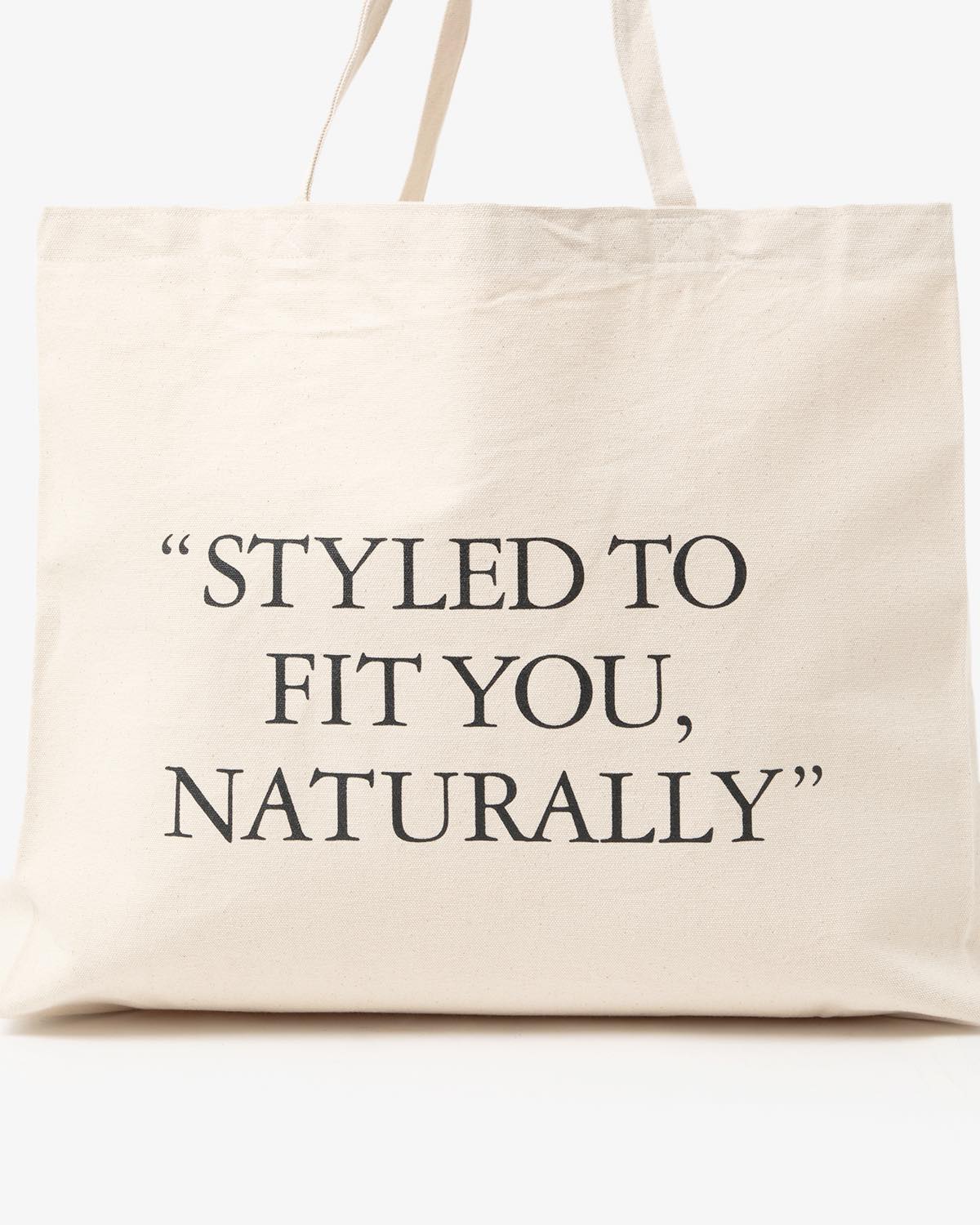 PRINTED GRAPHIC TOTE L "STYLED TO FIT YOU, NATURALLY"