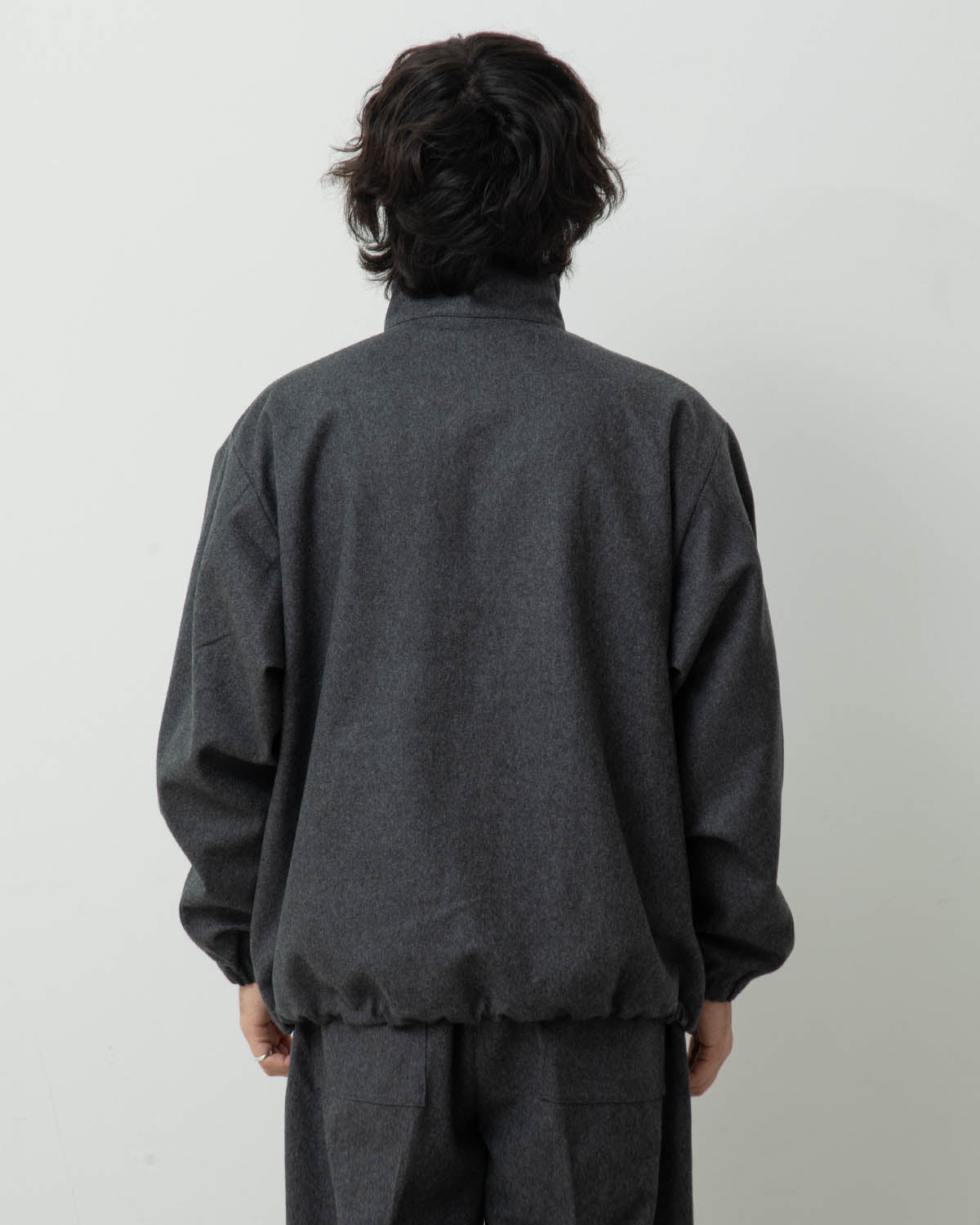 STAND COLLAR ZIP UP BLOUSON