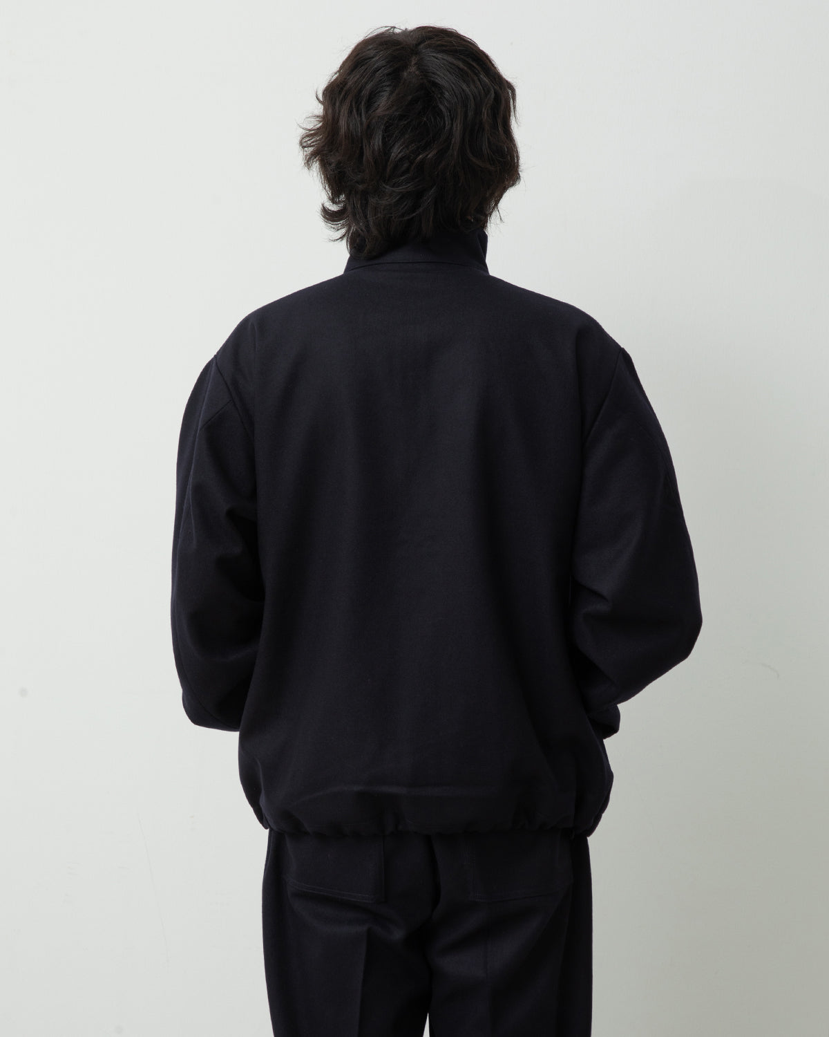 STAND COLLAR ZIP UP BLOUSON