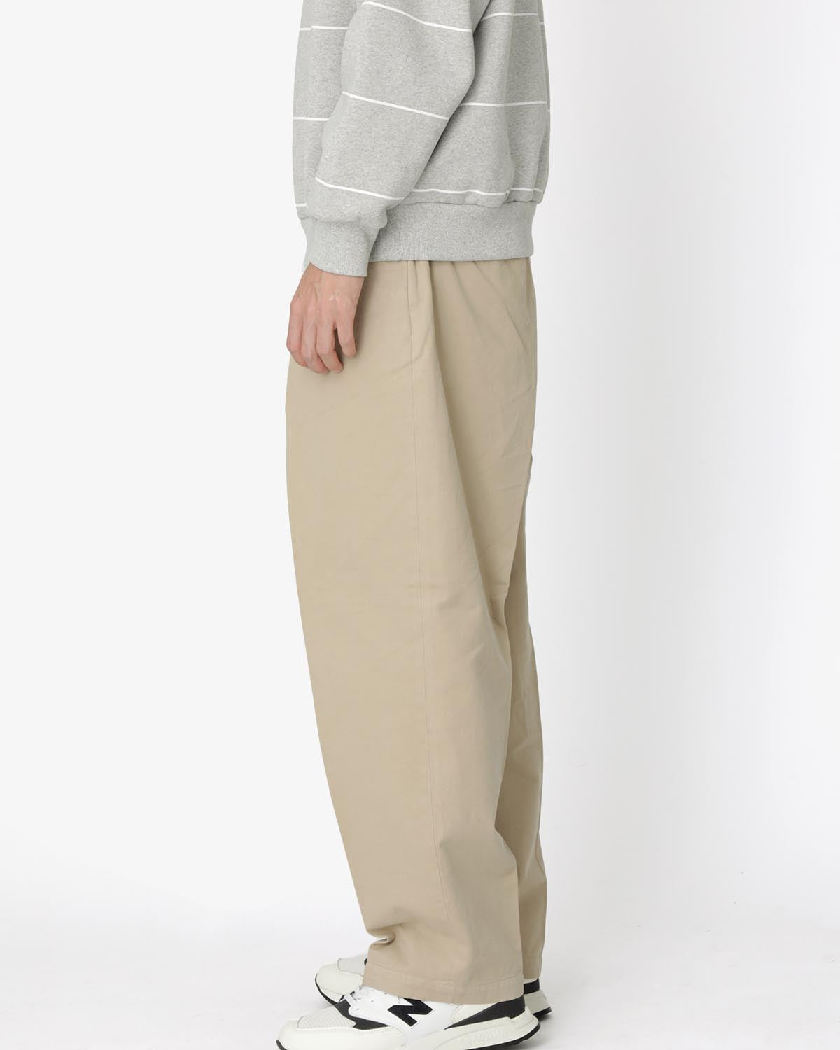 TWO TUCK WIDE TAPERED PANTS