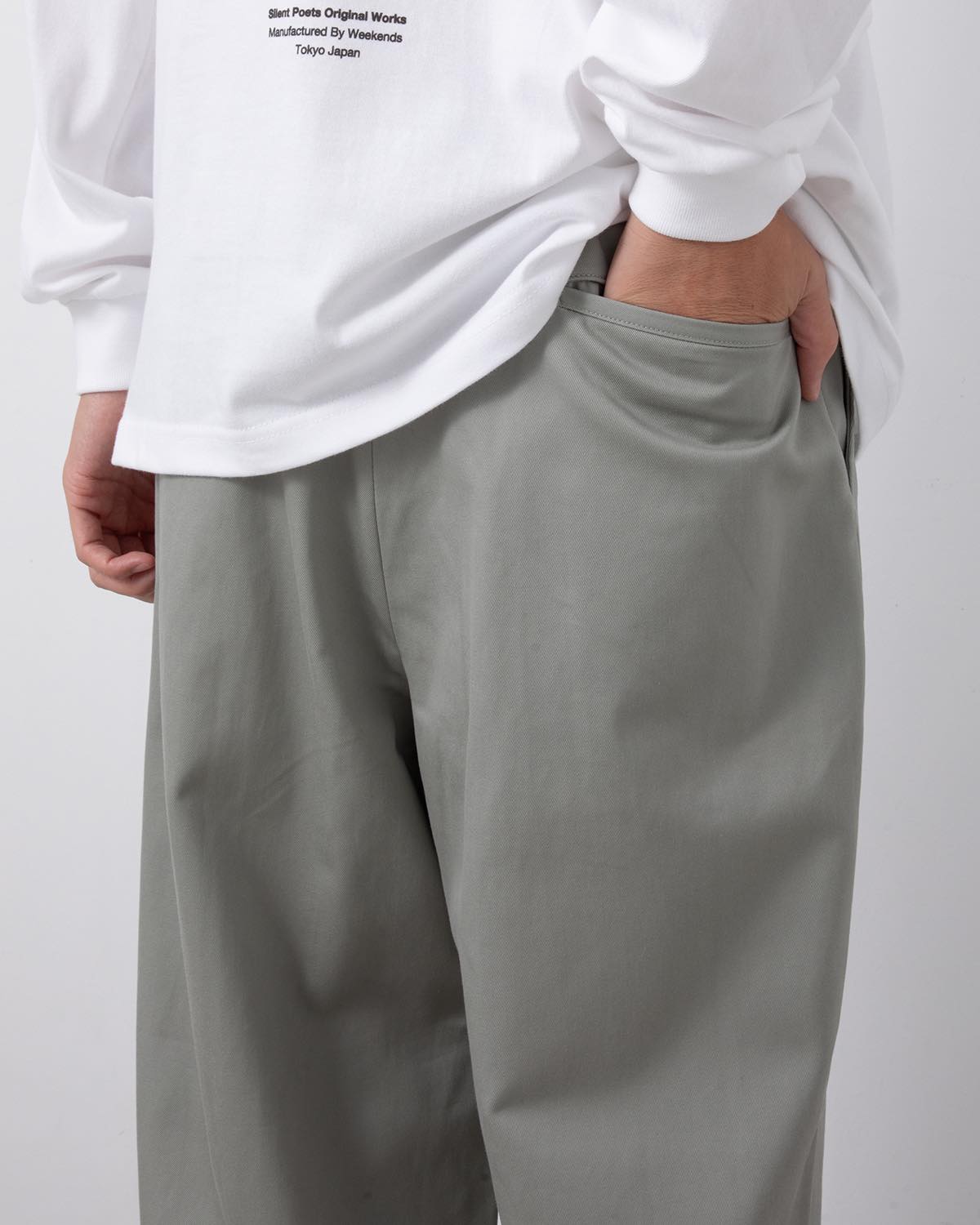 WIDE STRAIGHT WORK PANTS