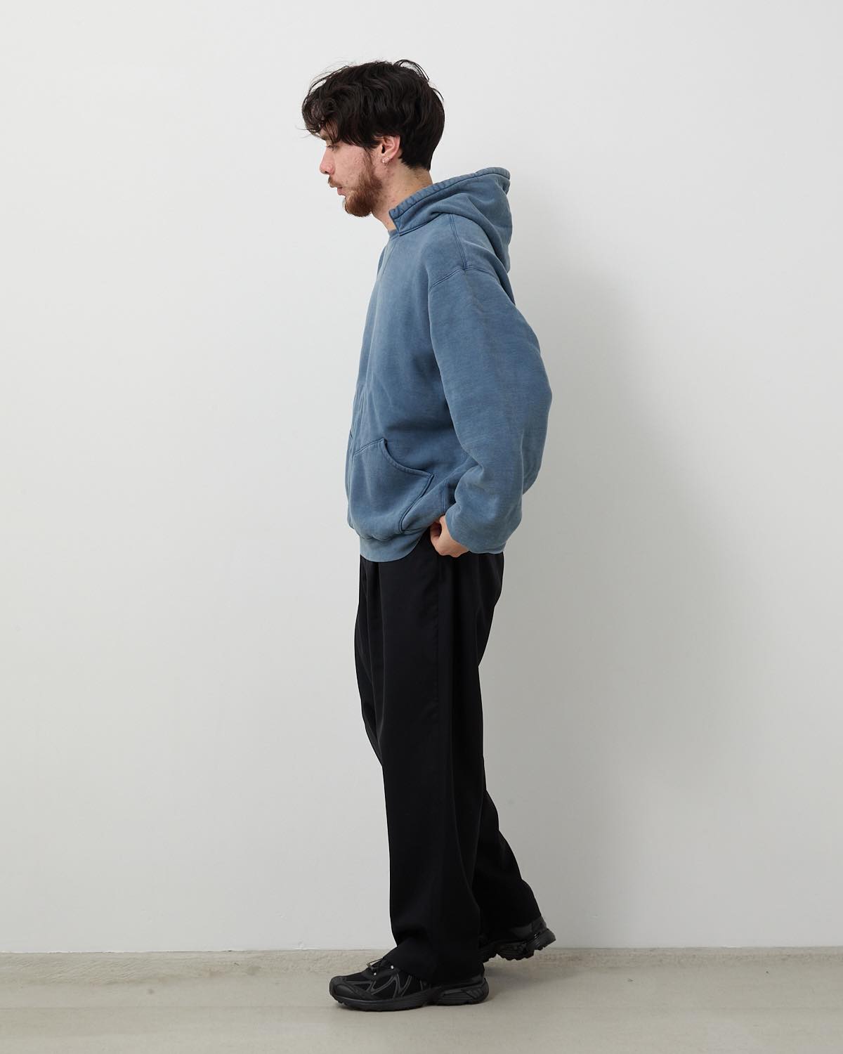 EASY WIDE TAPERED SLACKS