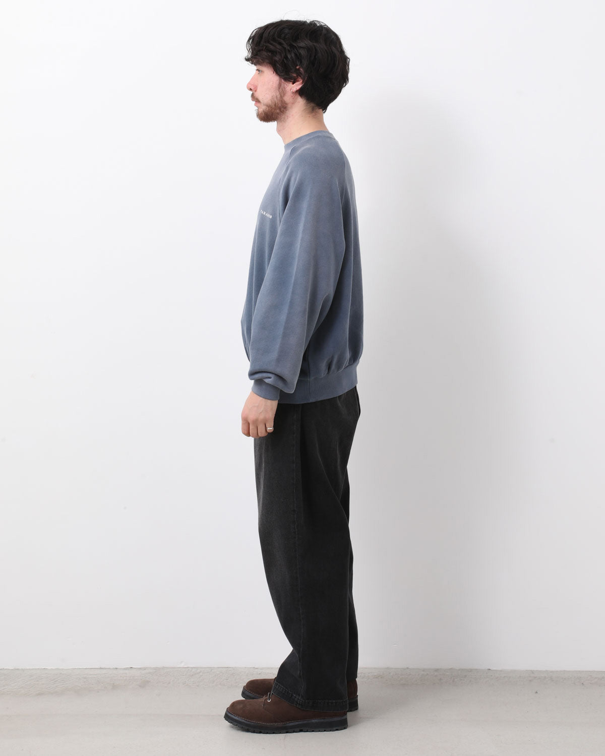 EASY WIDE TAPERED SLACKS