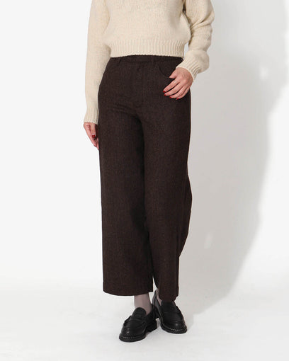 NO TUCK WIDE STRAIGHT PANTS (WOMEN'S)