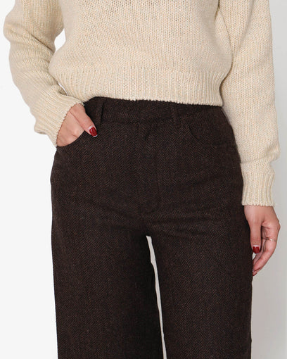 NO TUCK WIDE STRAIGHT PANTS (WOMEN'S)