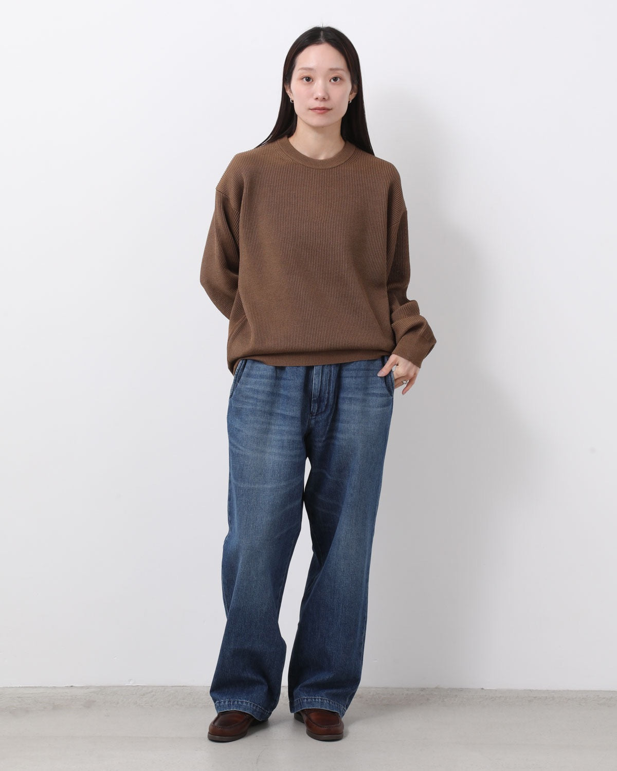 EASY WIDE TAPERED SLACKS (WOMEN'S)