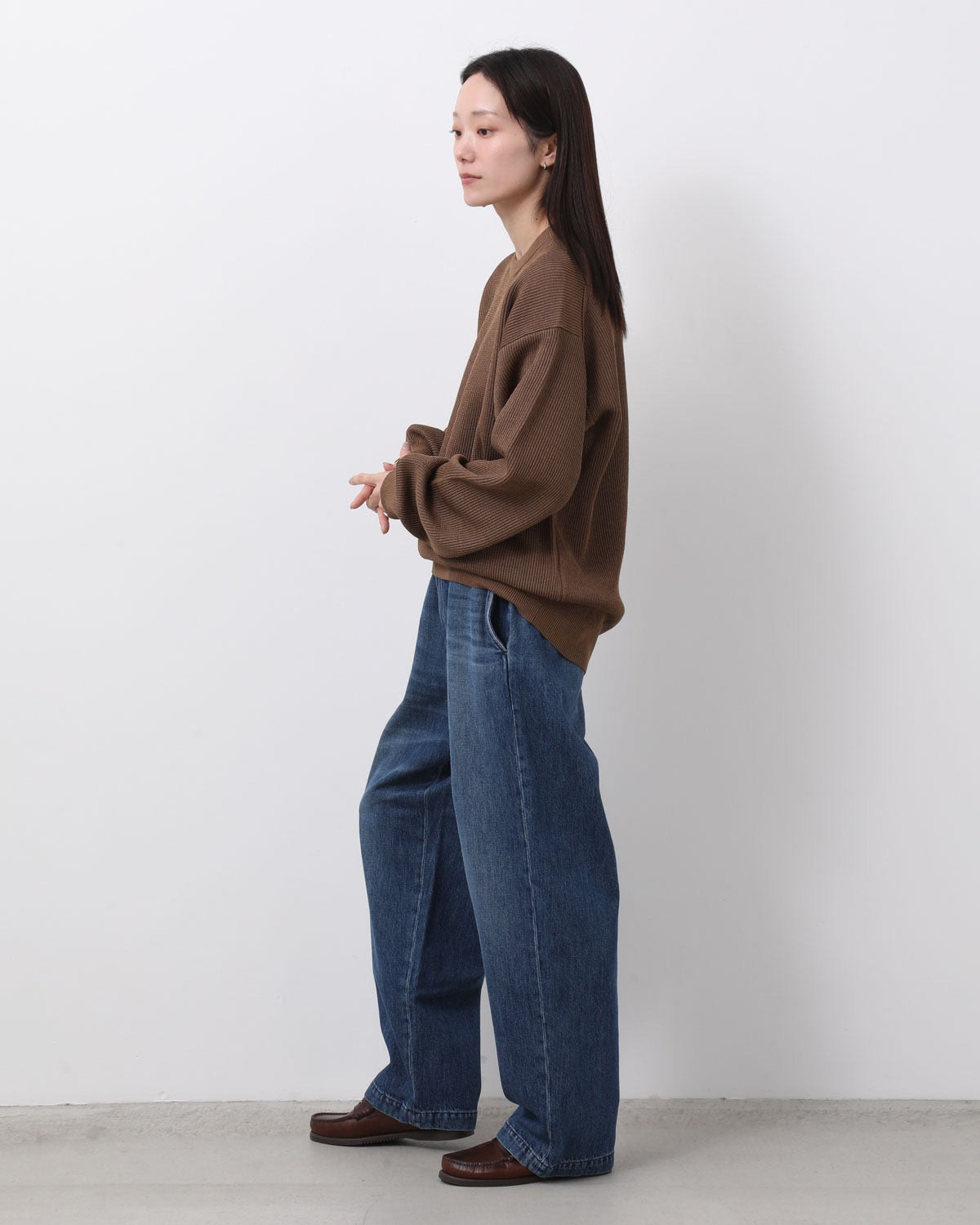 EASY WIDE TAPERED SLACKS (WOMEN'S)