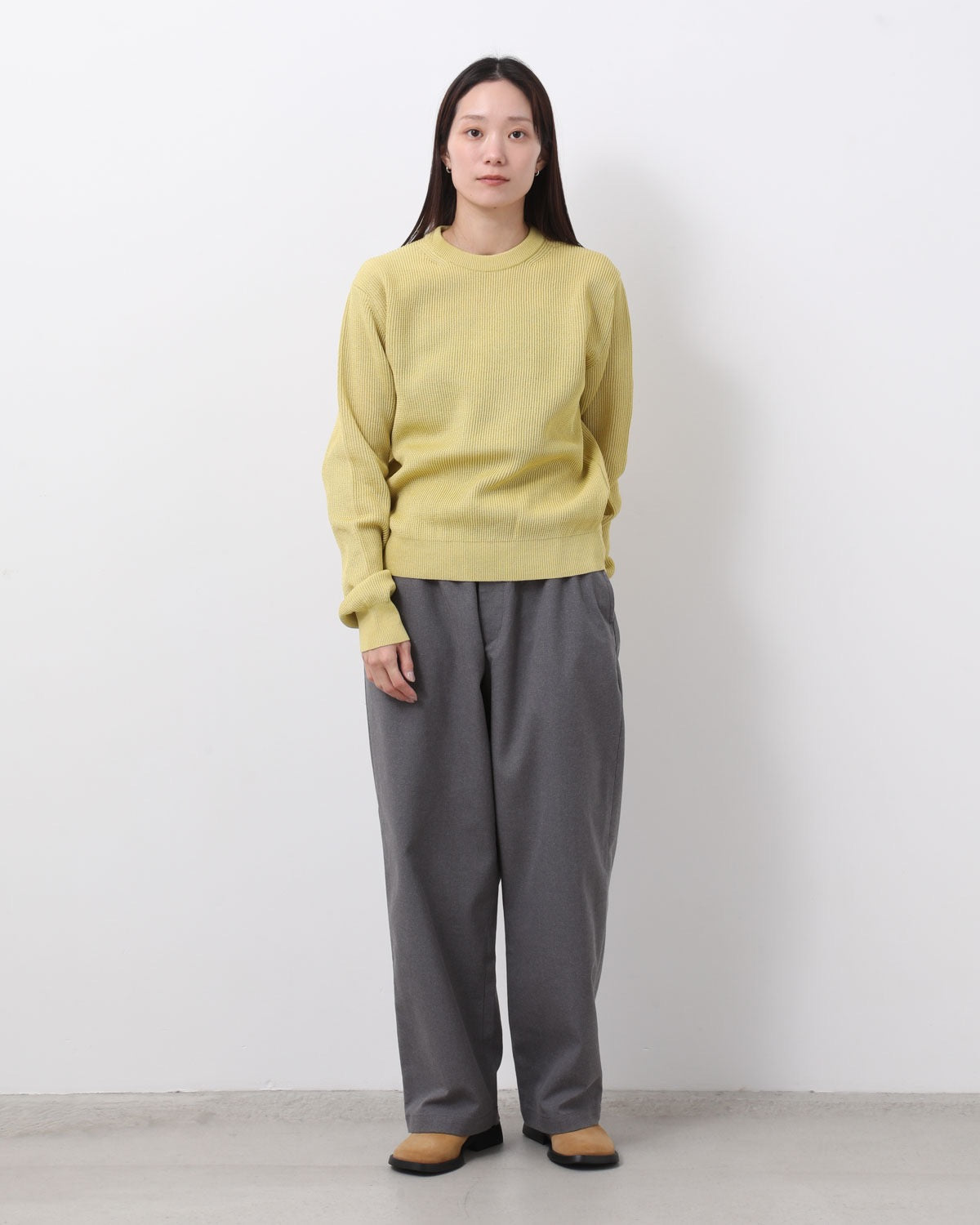 EASY WIDE TAPERED SLACKS (WOMEN'S)