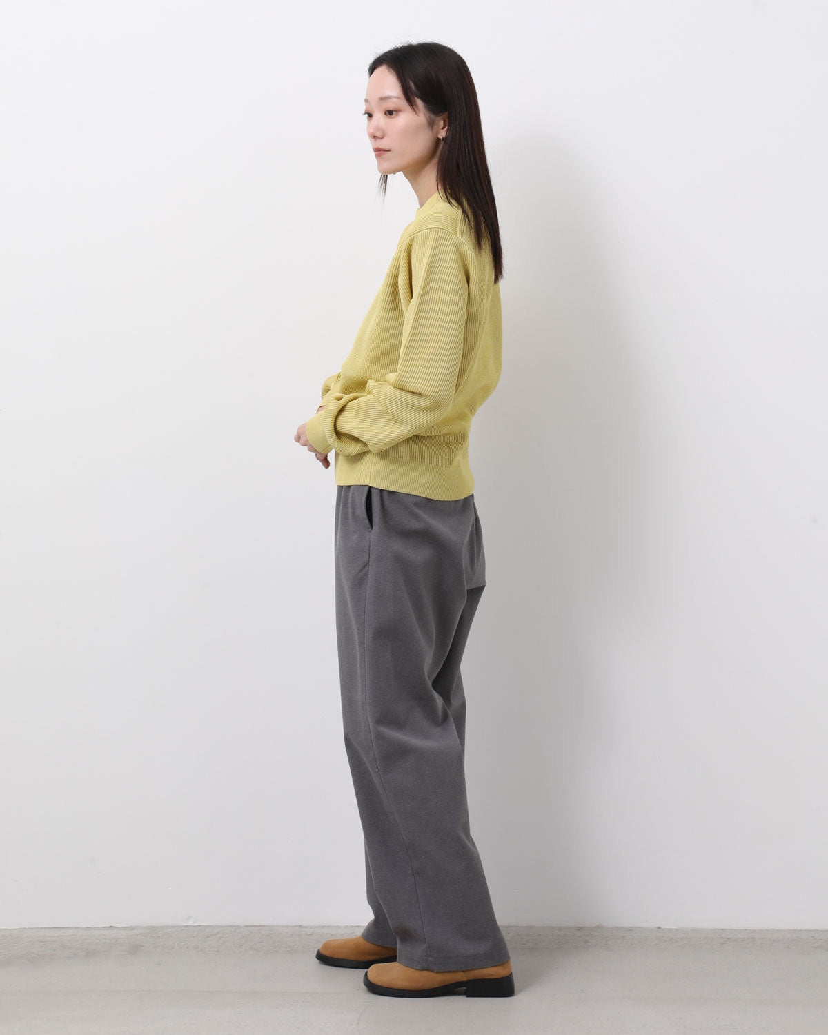 EASY WIDE TAPERED SLACKS (WOMEN'S)