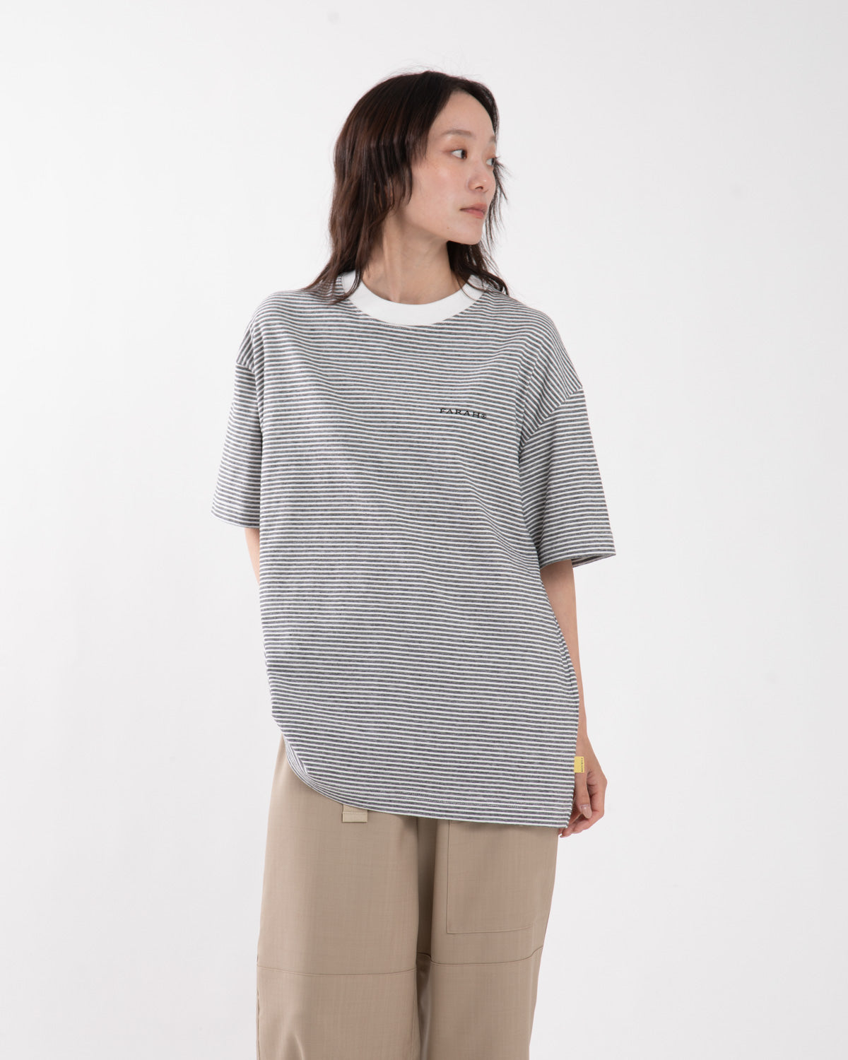 MULTI STRIPED CREWNECK S/S TEE
