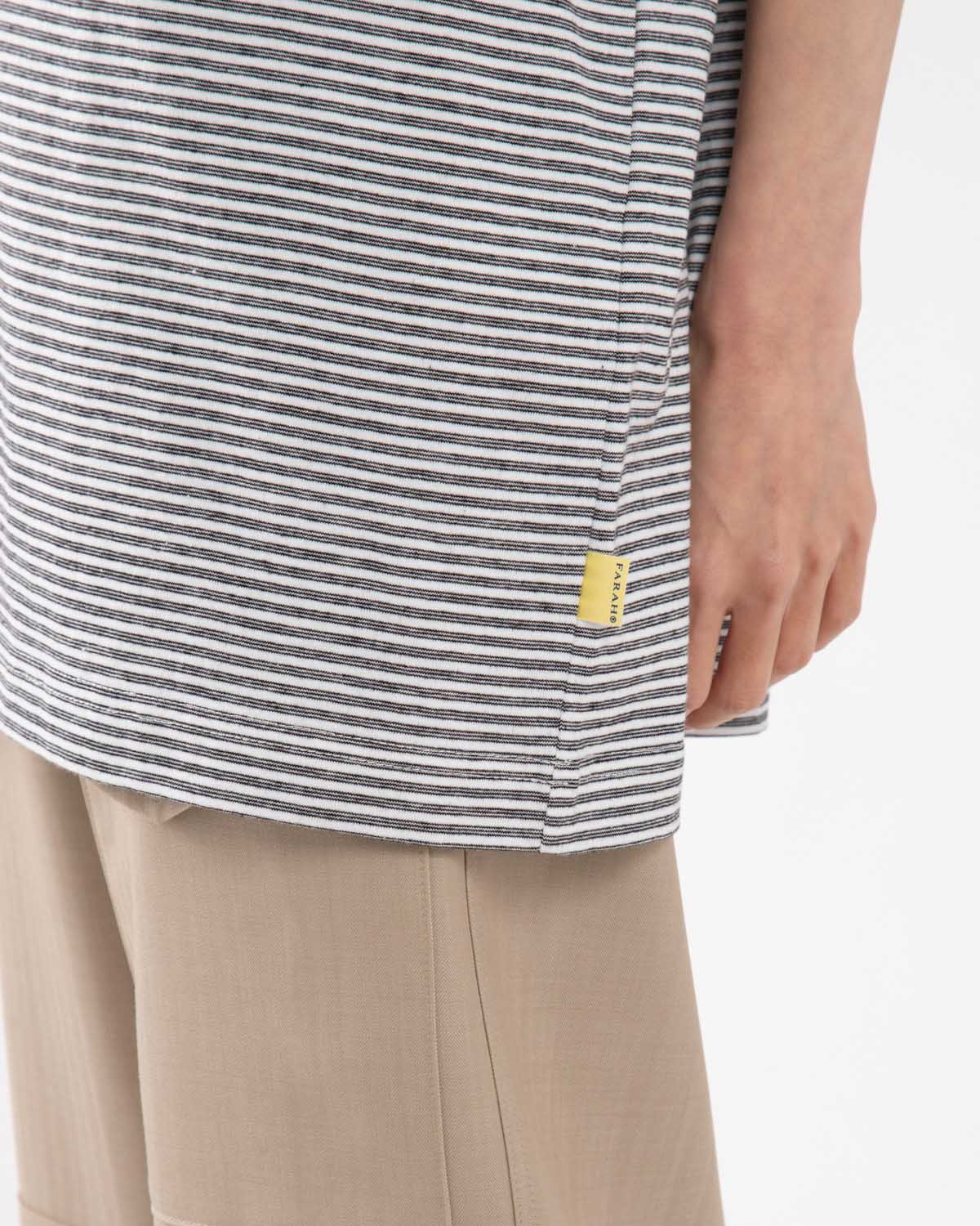 MULTI STRIPED CREWNECK S/S TEE