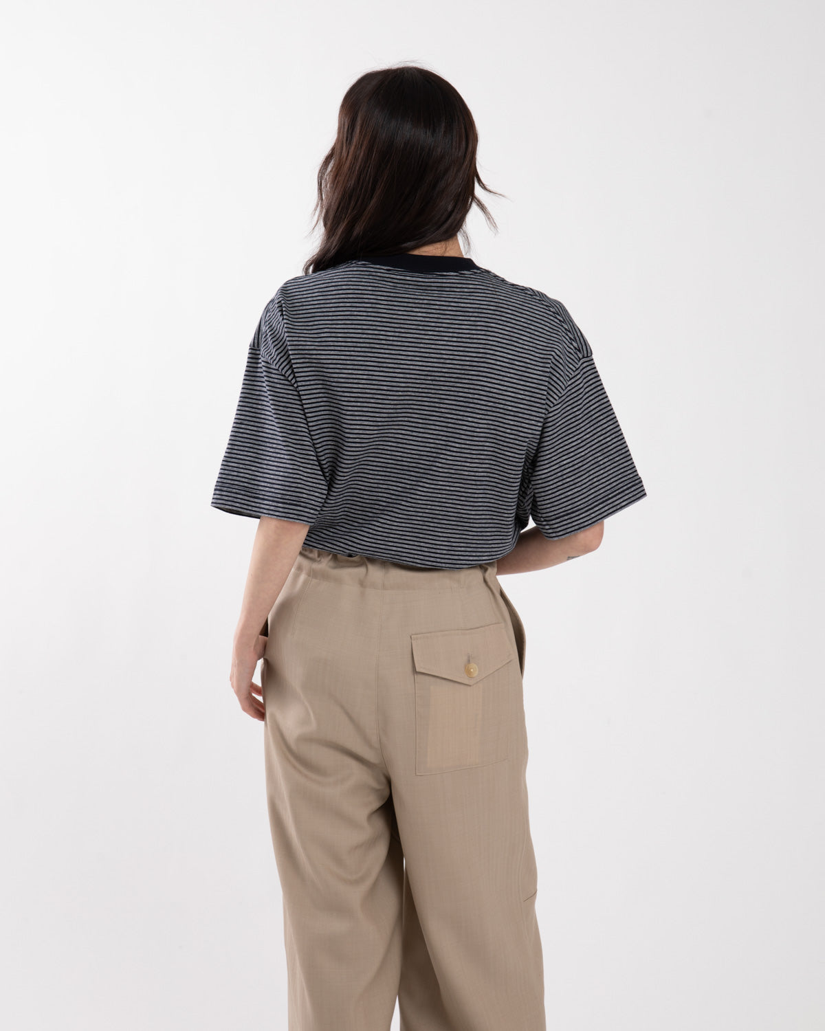 MULTI STRIPED CREWNECK S/S TEE