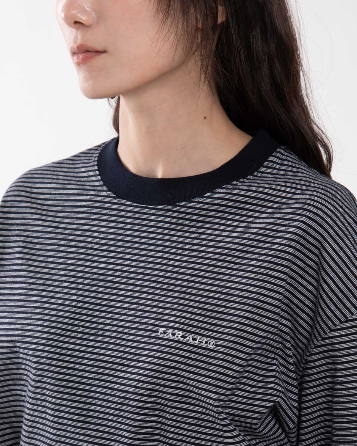 MULTI STRIPED CREWNECK S/S TEE